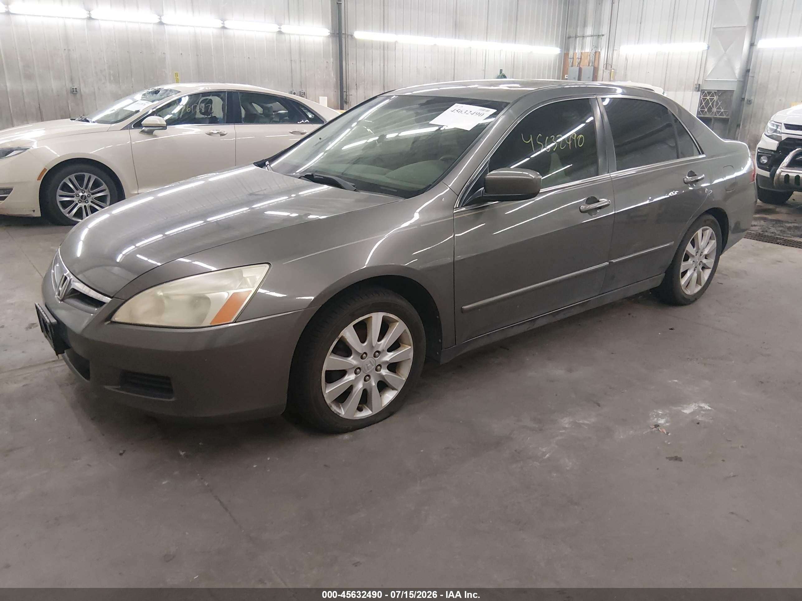 2006 Honda Accord 3.0 Ex Серый vin: 1HGCM66516A032368