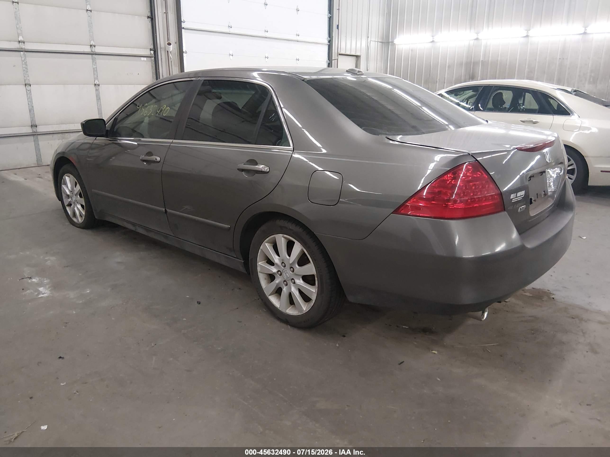 2006 Honda Accord 3.0 Ex Серый vin: 1HGCM66516A032368