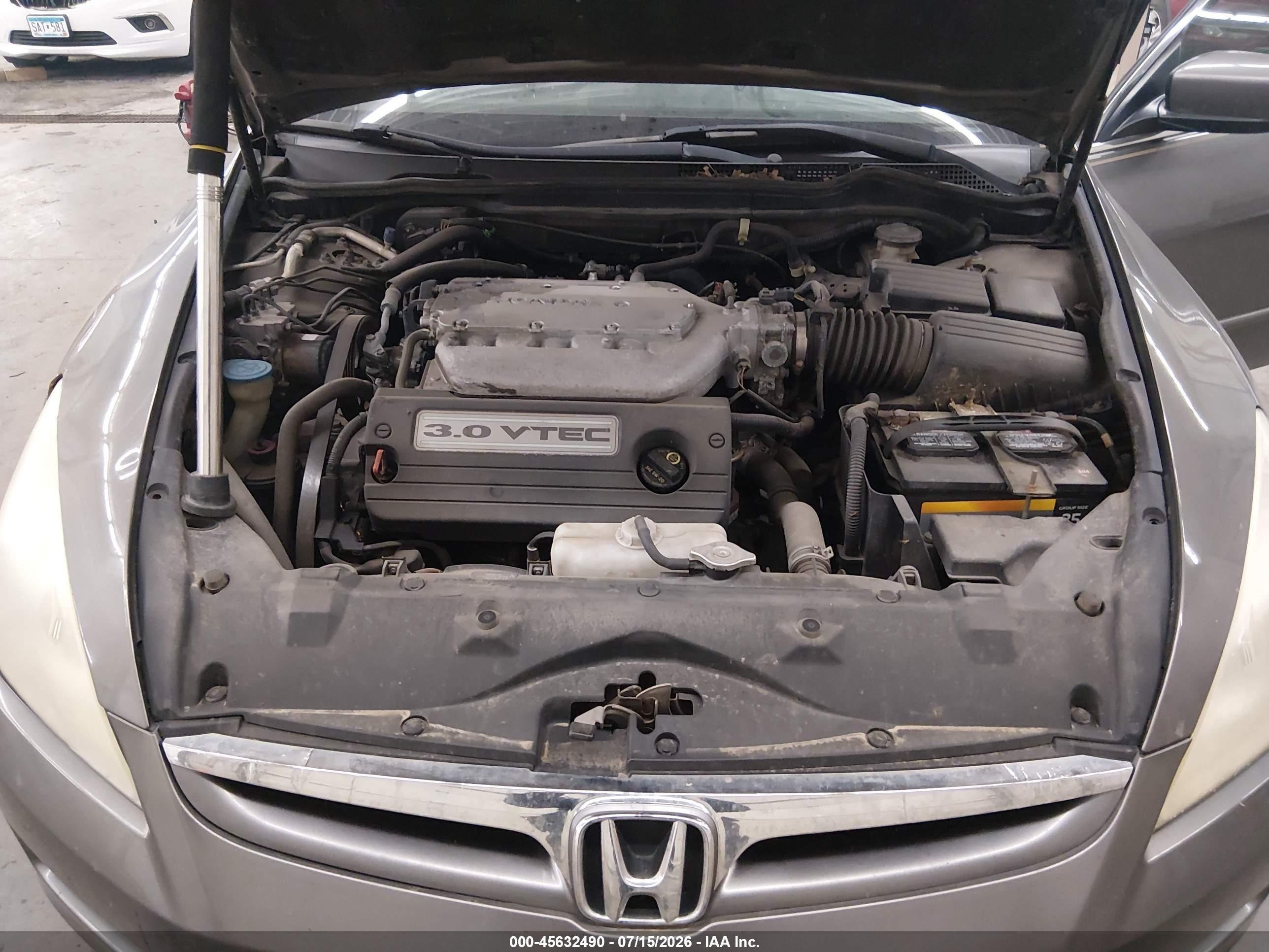 2006 Honda Accord 3.0 Ex Серый vin: 1HGCM66516A032368
