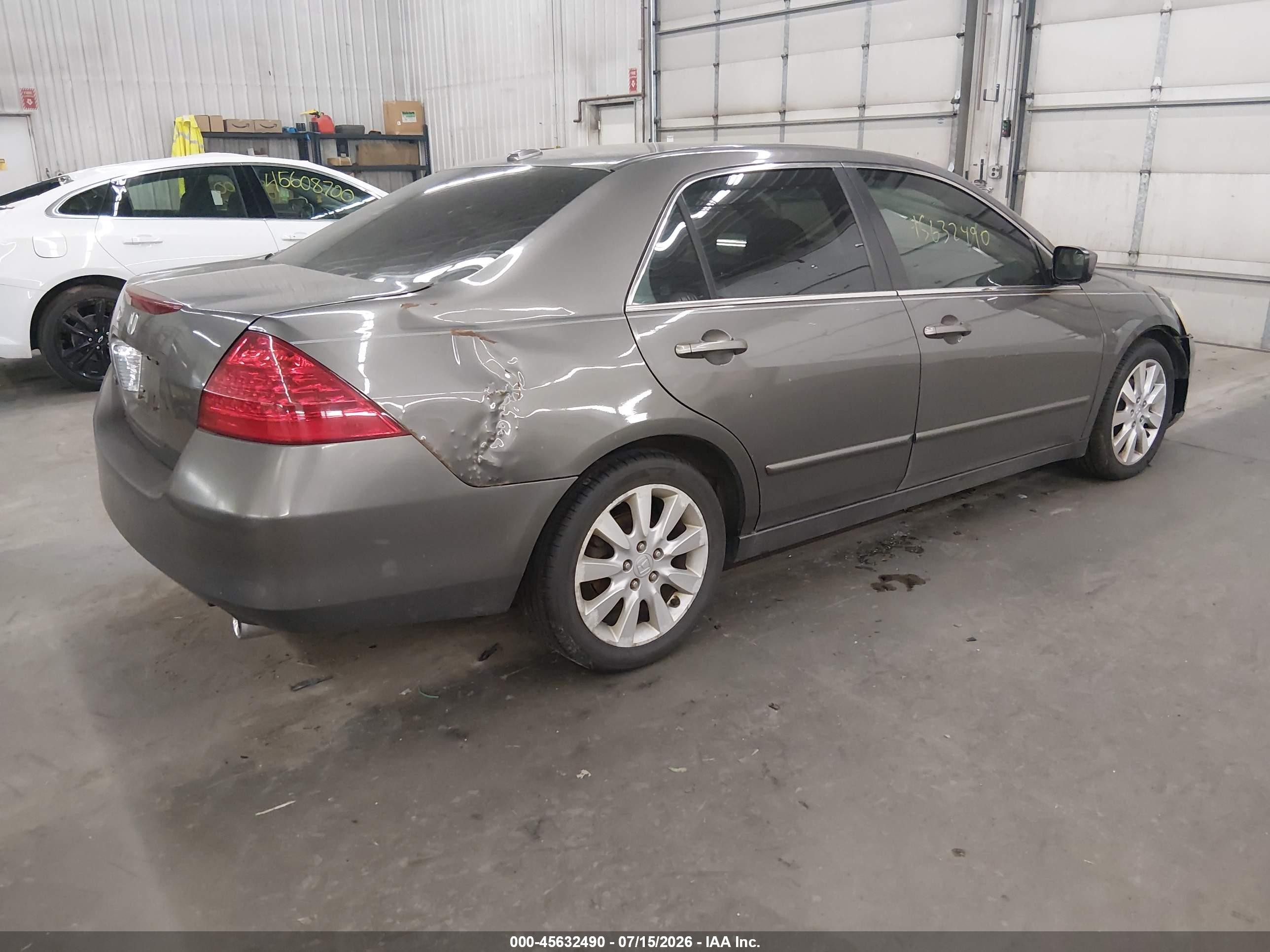 2006 Honda Accord 3.0 Ex Серый vin: 1HGCM66516A032368