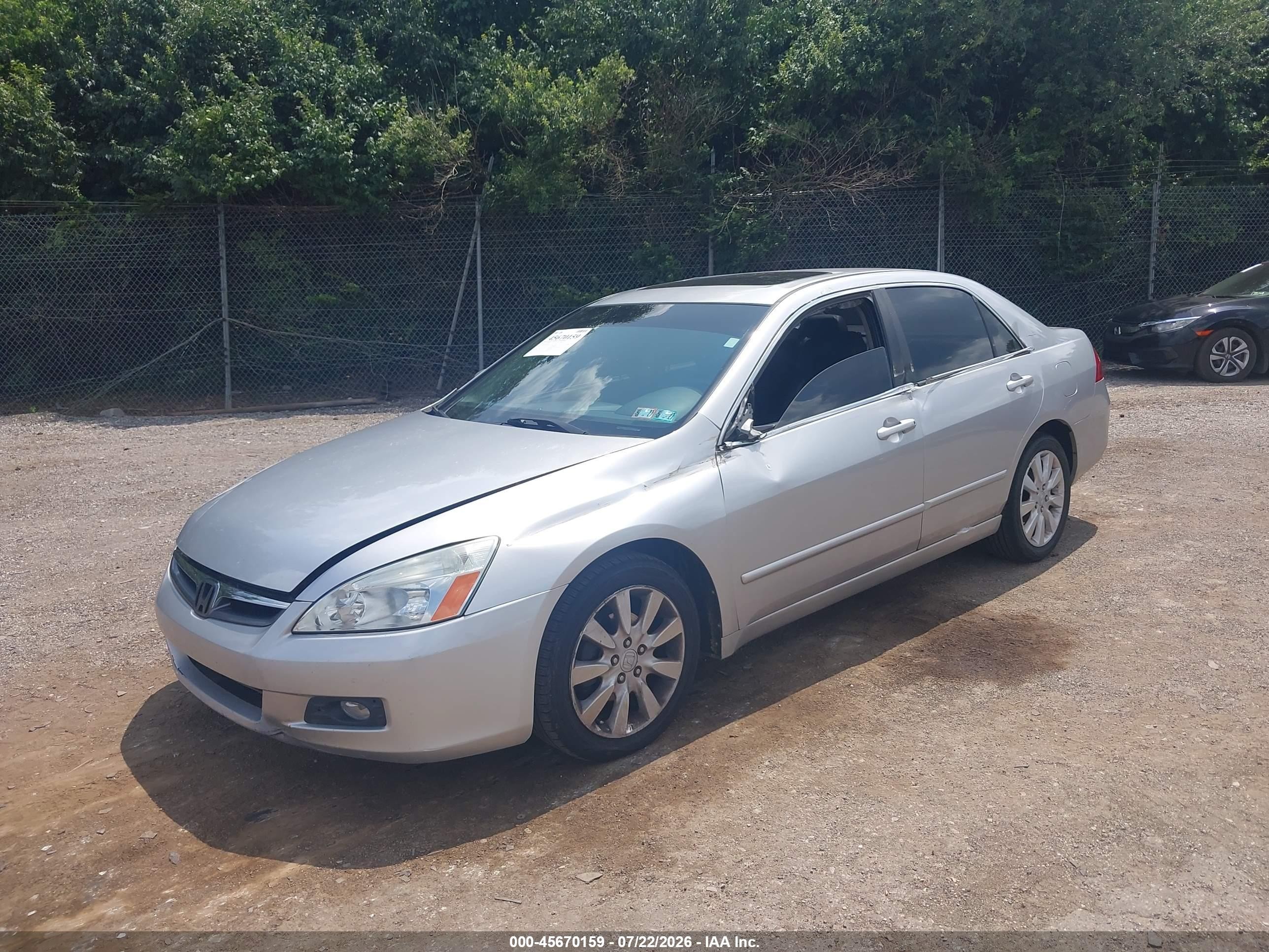 2006 Honda Accord 3.0 Ex Silver vin: 1HGCM66516A036033