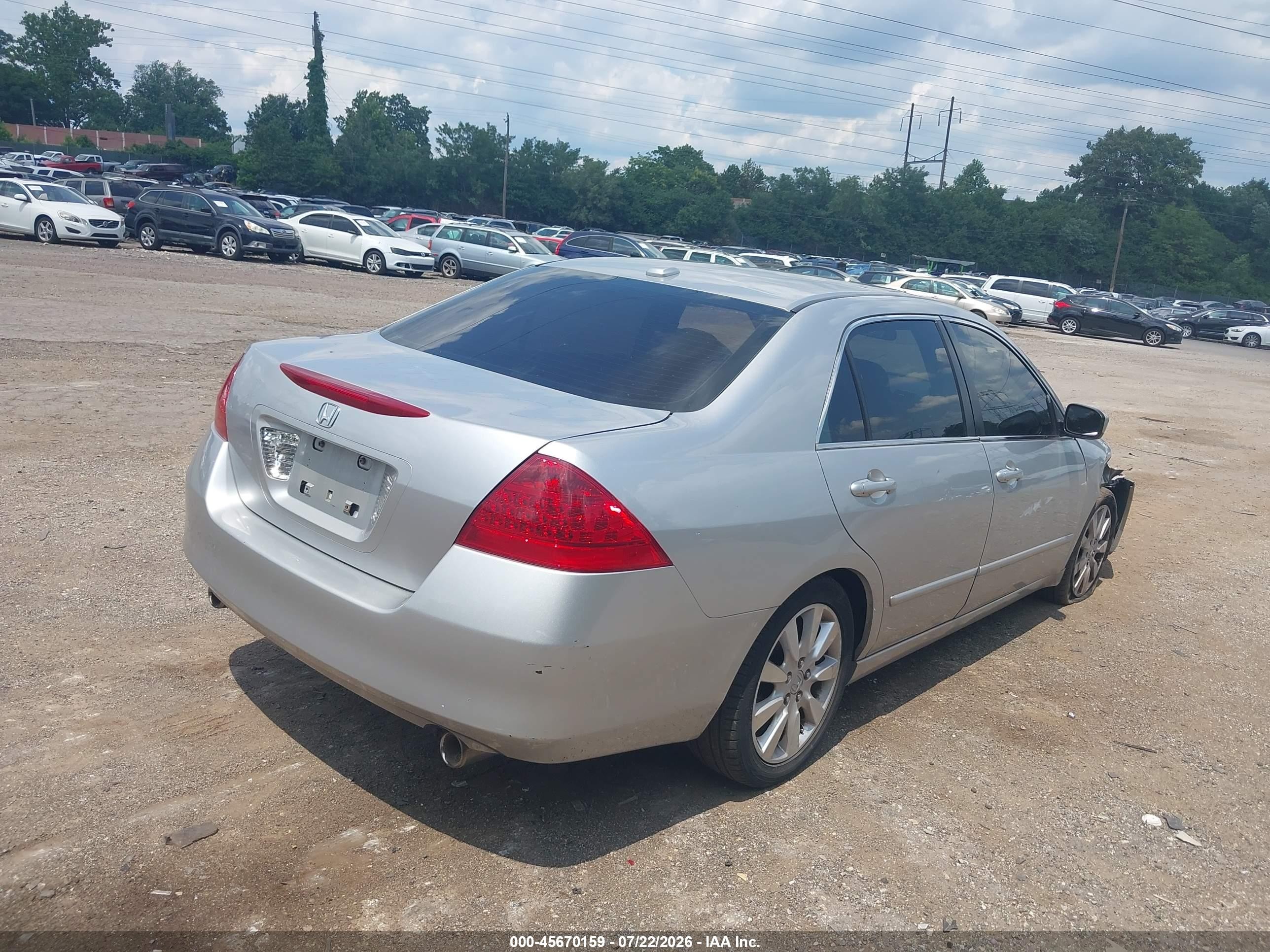 2006 Honda Accord 3.0 Ex Silver vin: 1HGCM66516A036033