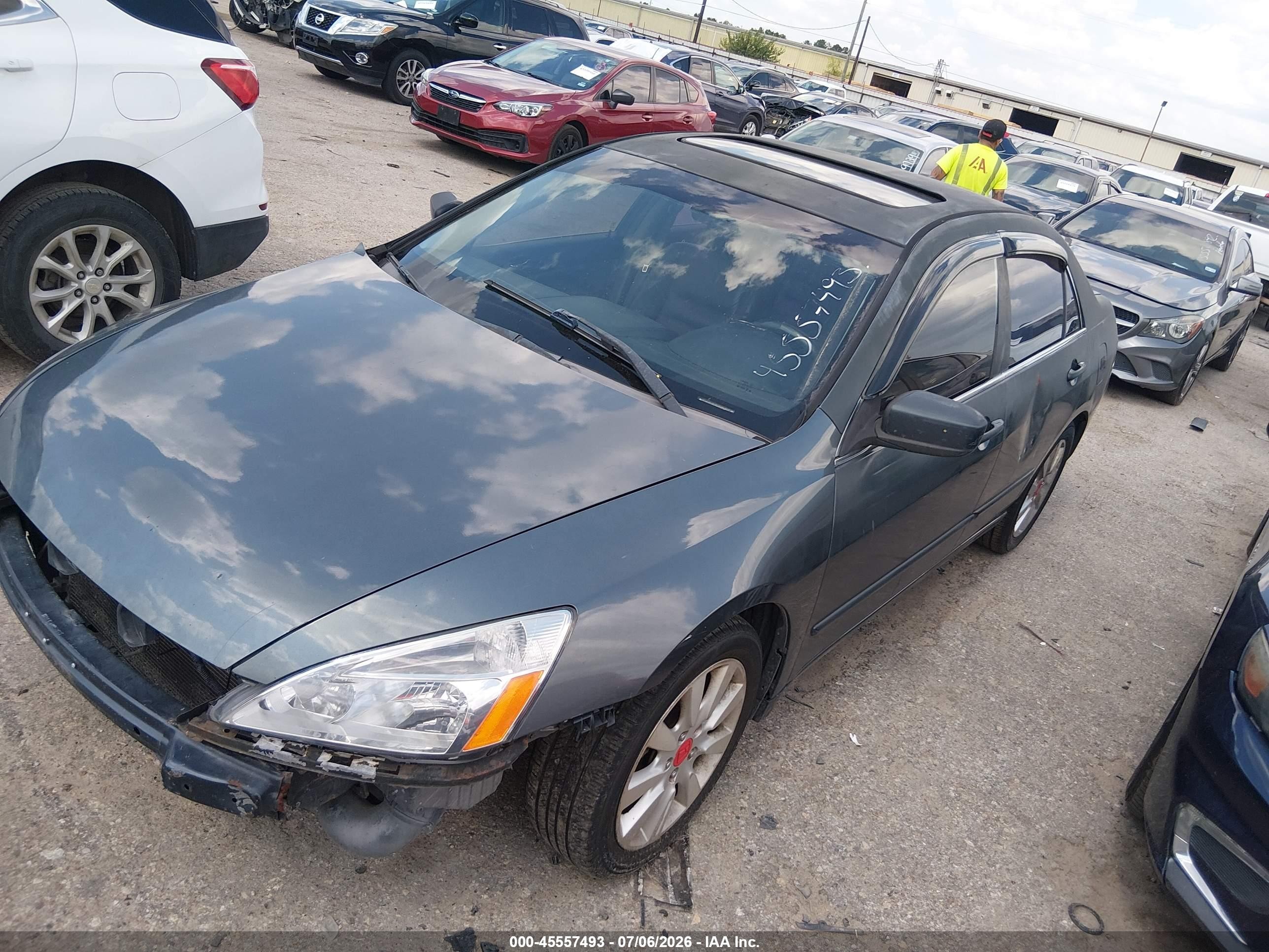 2006 Honda Accord 3.0 Ex Зеленый vin: 1HGCM66516A050353
