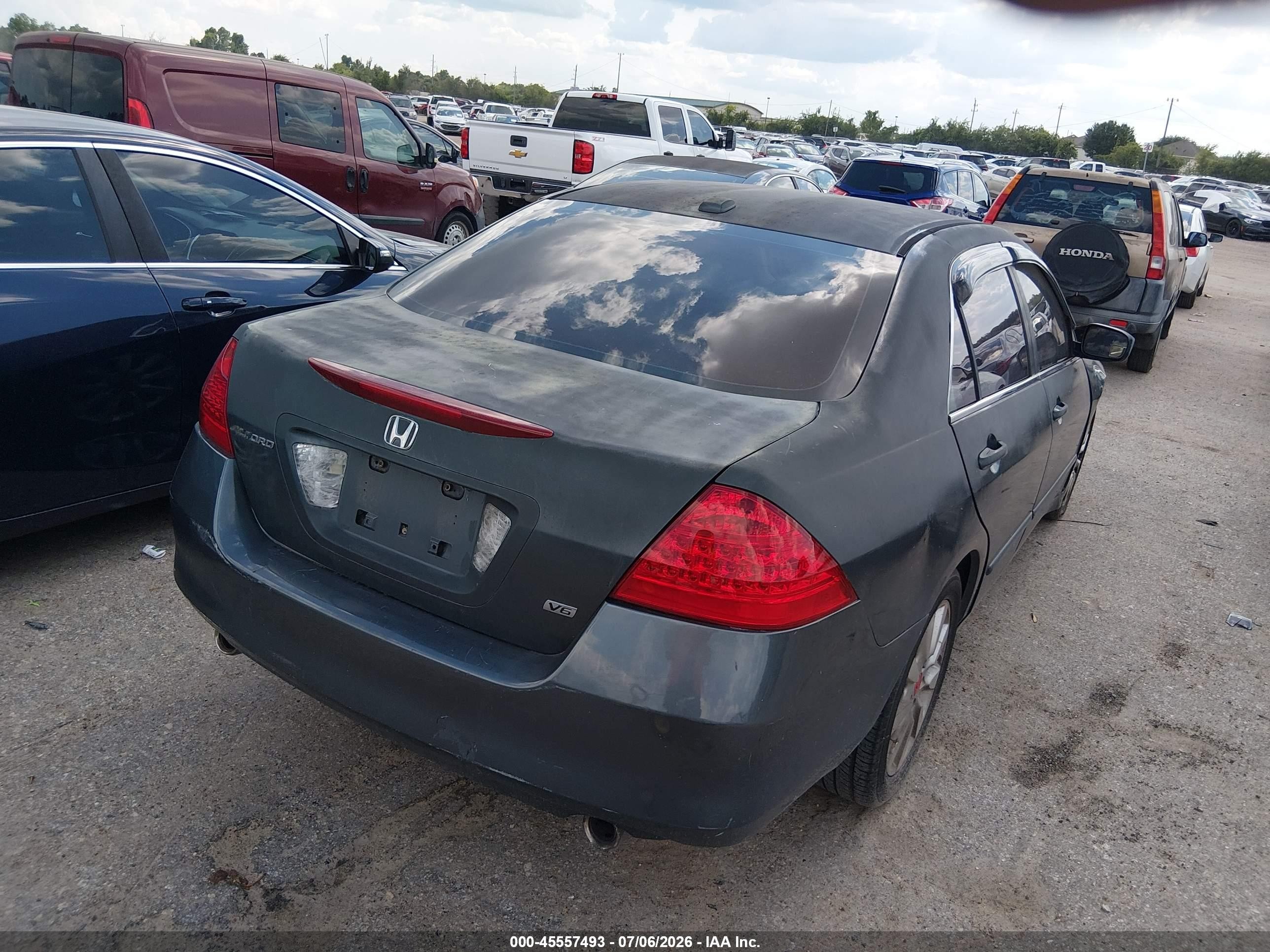 2006 Honda Accord 3.0 Ex Зеленый vin: 1HGCM66516A050353