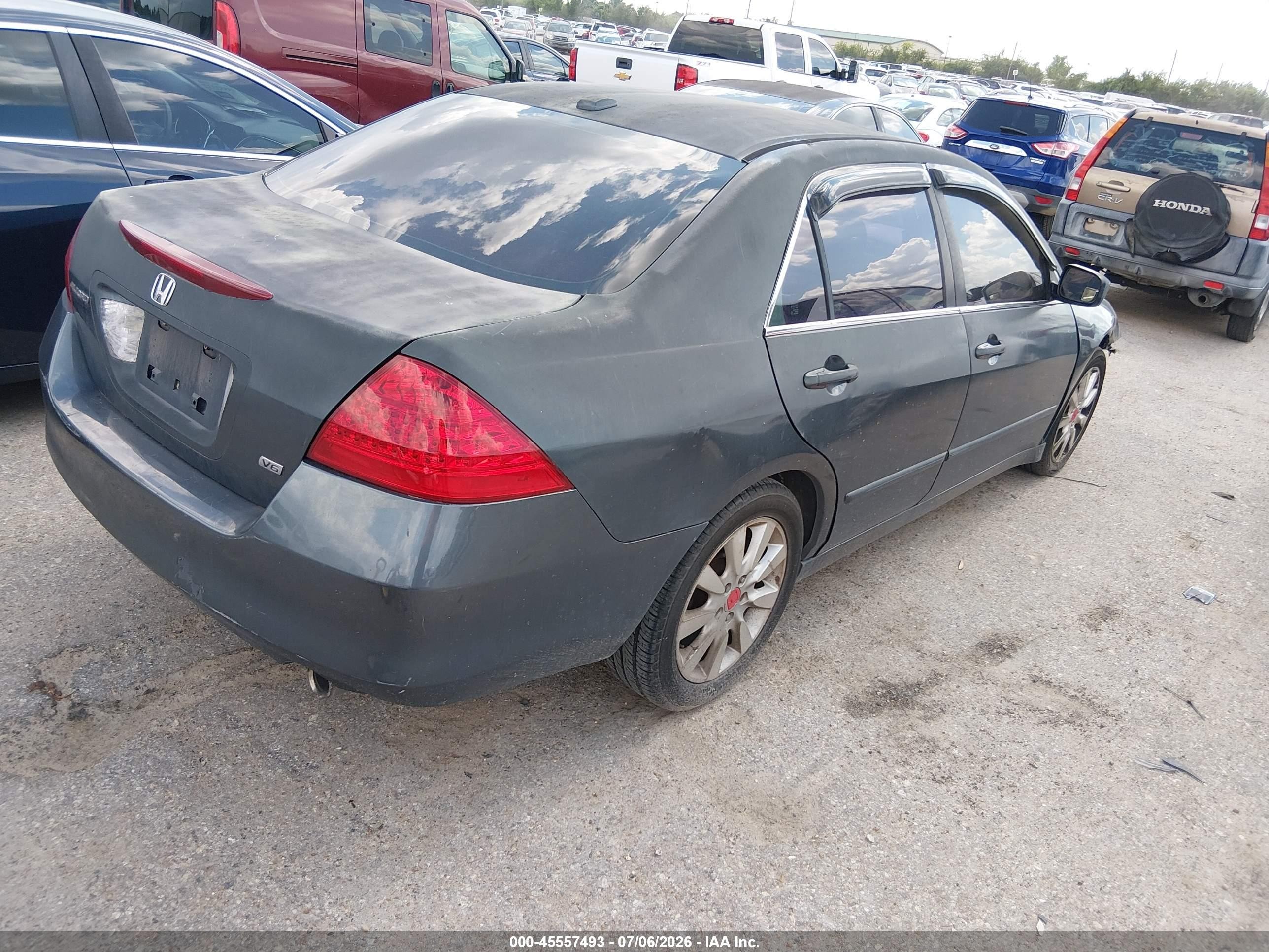 2006 Honda Accord 3.0 Ex Зеленый vin: 1HGCM66516A050353