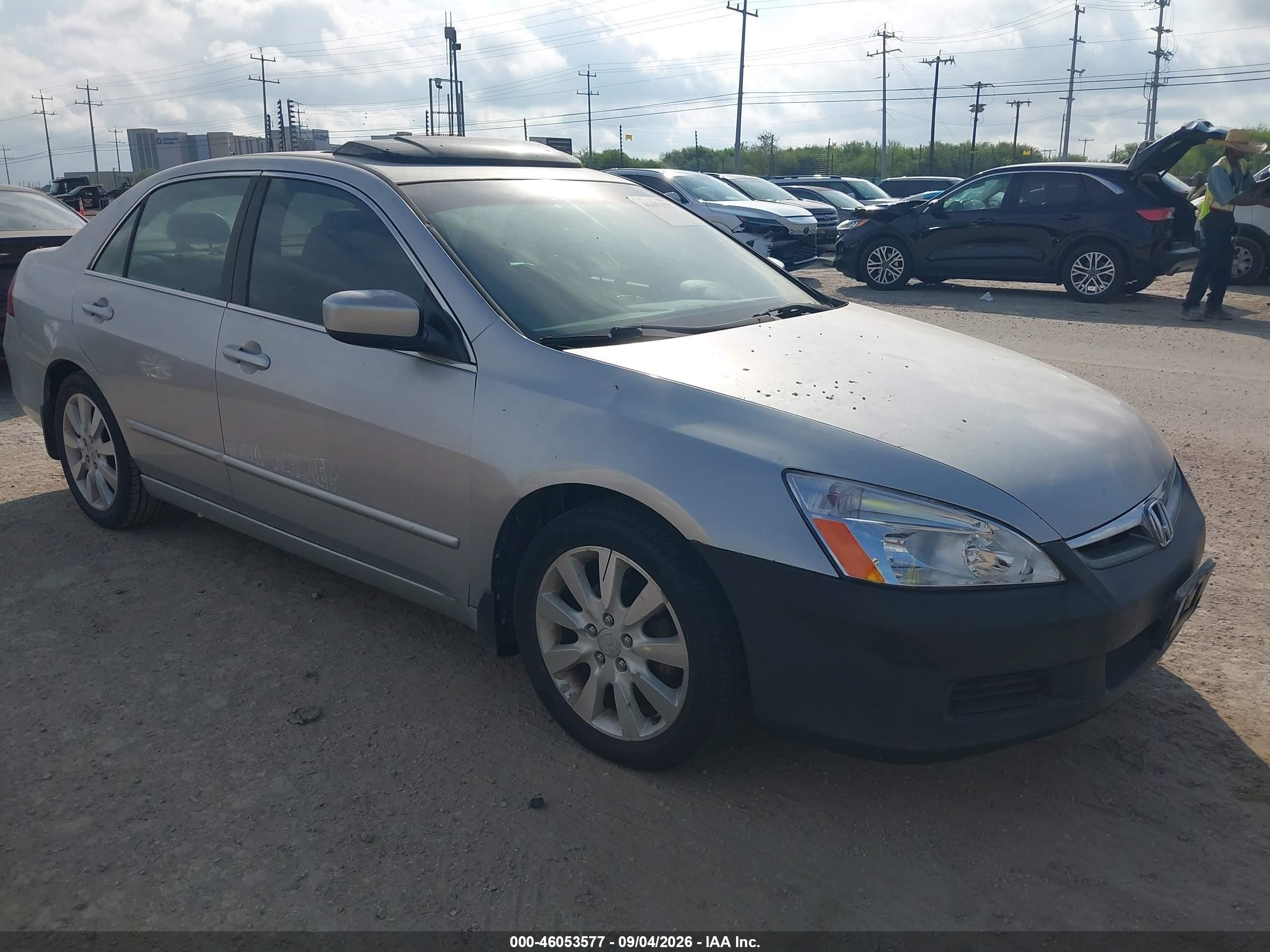 2006 Honda Accord 3.0 Ex Silver vin: 1HGCM66516A054628