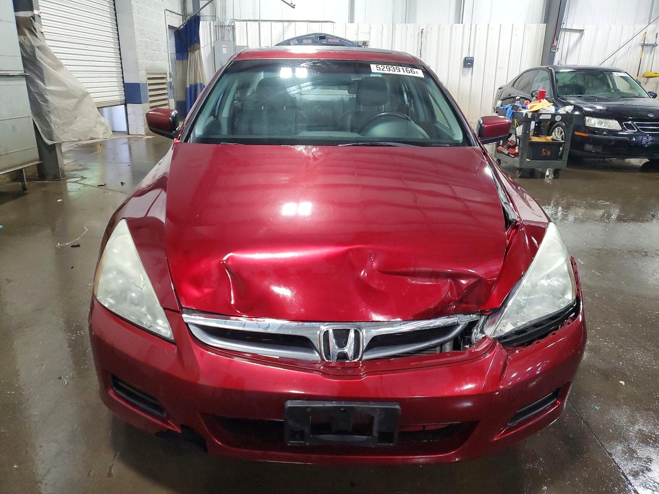 2006 Honda Accord Ex Темно-бордовый vin: 1HGCM66516A059053