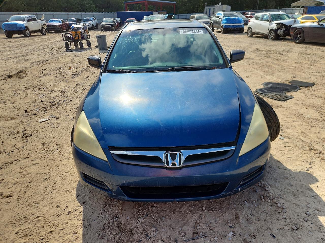 2006 Honda Accord Ex Blue vin: 1HGCM66516A064379