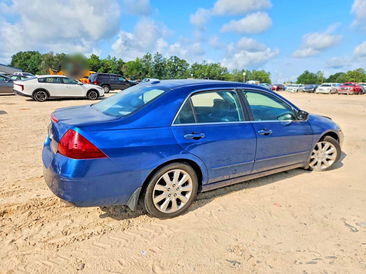 2006 Honda Accord Ex Blue vin: 1HGCM66516A064379
