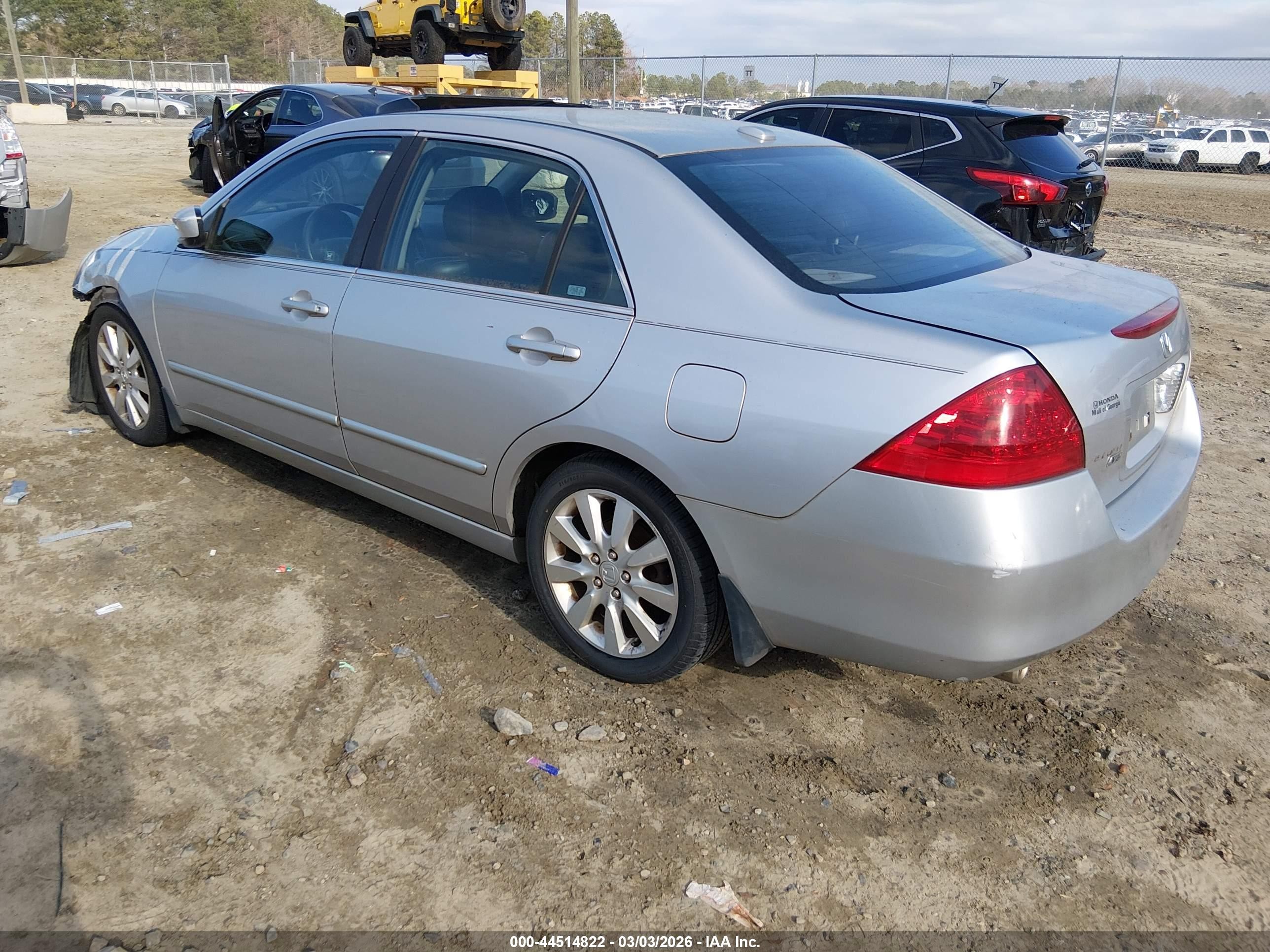 2006 Honda Accord 3.0 Ex Silver vin: 1HGCM66516A065922