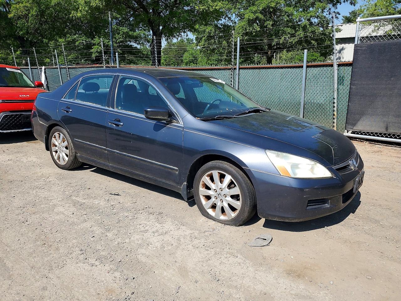 2007 Honda Accord Ex Charcoal vin: 1HGCM66517A020142