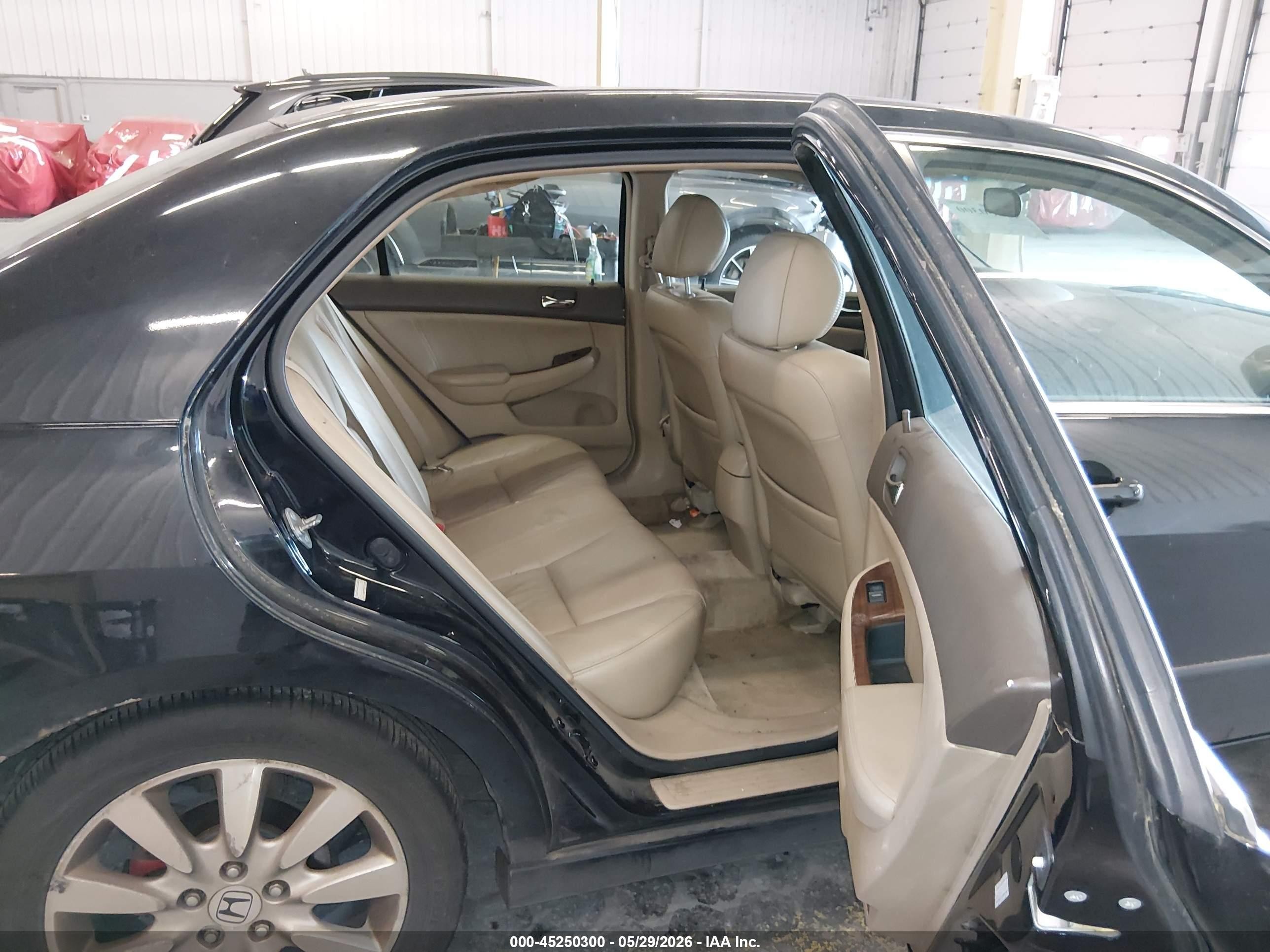 2007 Honda Accord 3.0 Ex Black vin: 1HGCM66517A025910