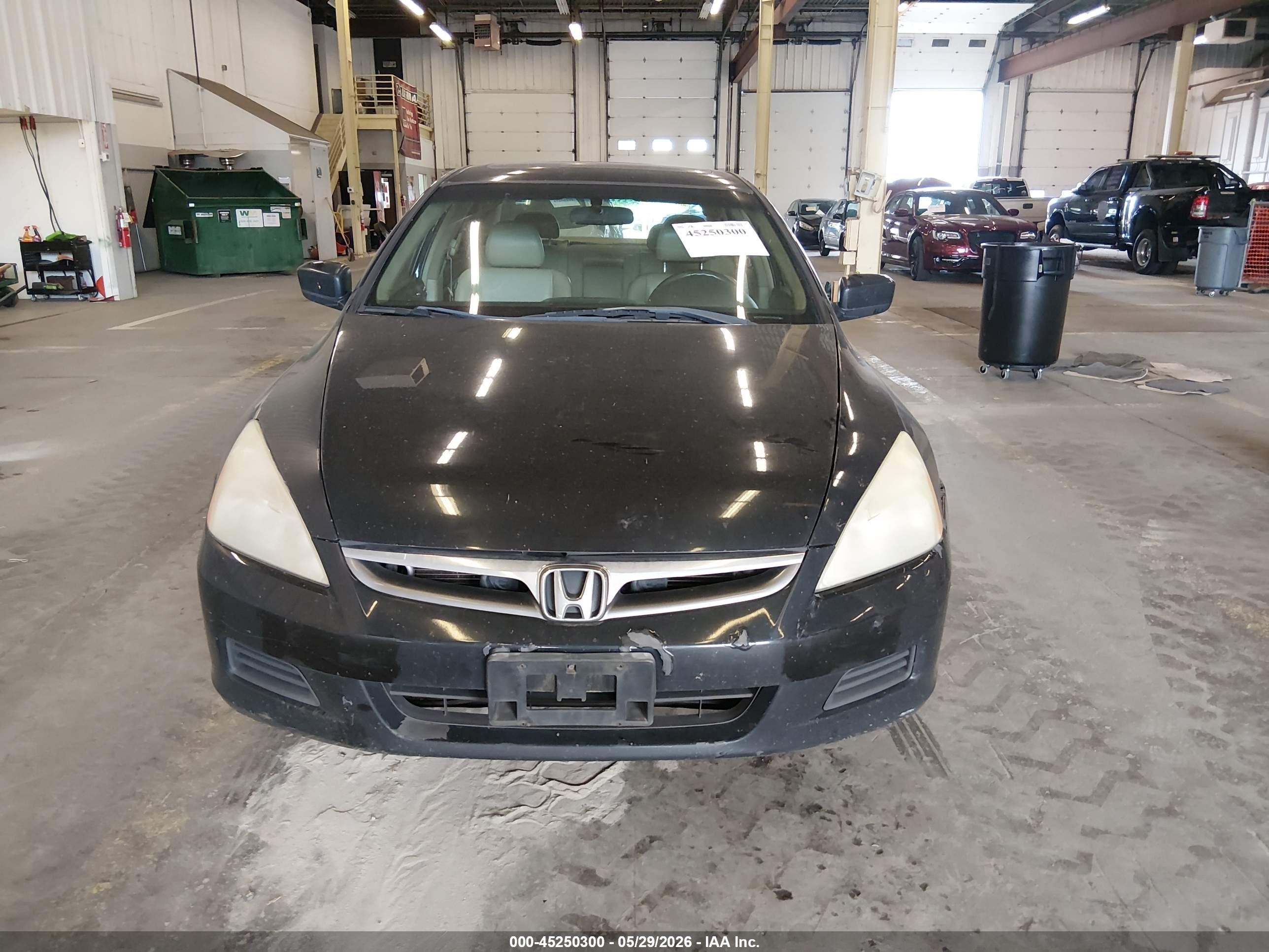 2007 Honda Accord 3.0 Ex Black vin: 1HGCM66517A025910