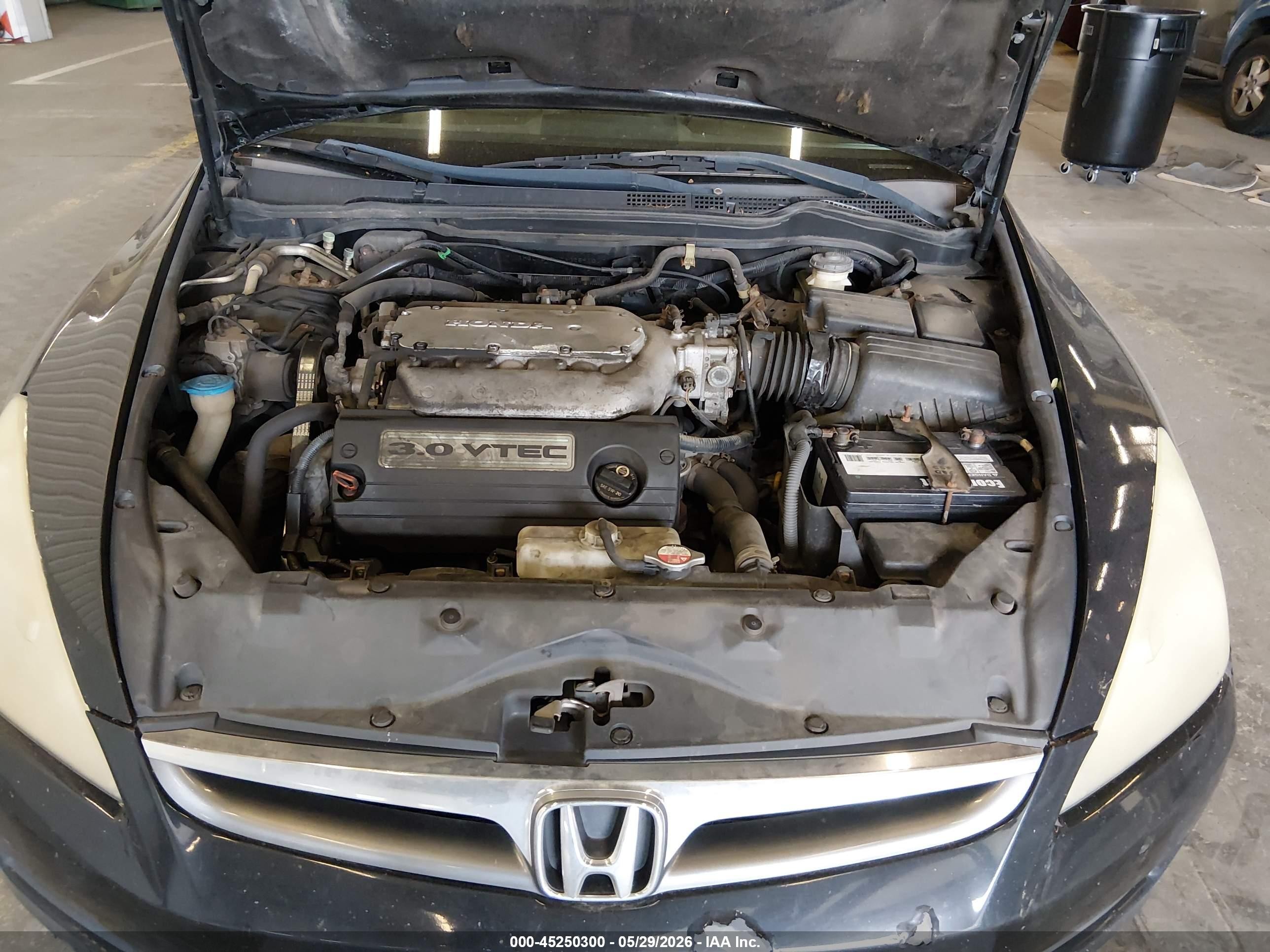2007 Honda Accord 3.0 Ex Black vin: 1HGCM66517A025910