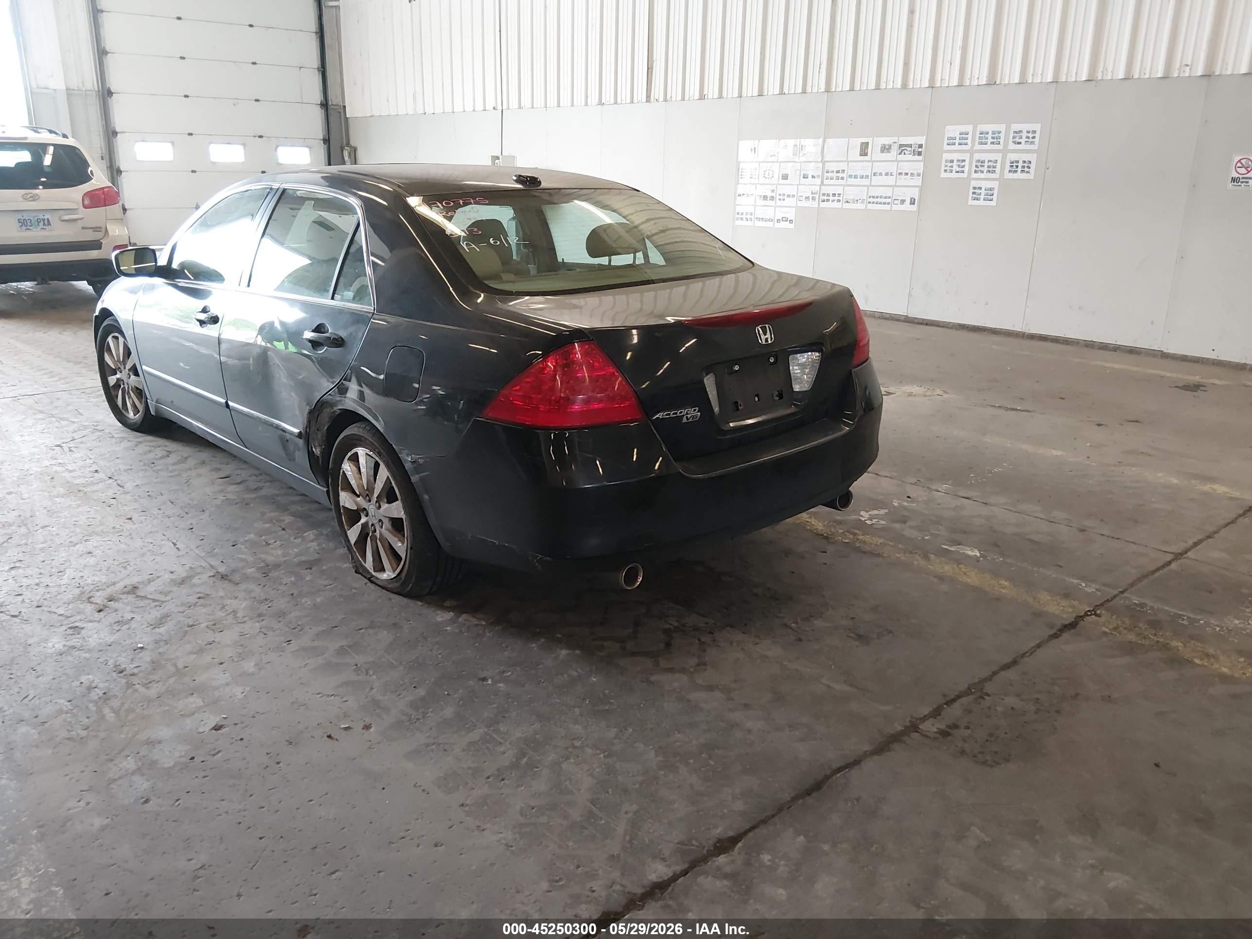 2007 Honda Accord 3.0 Ex Black vin: 1HGCM66517A025910