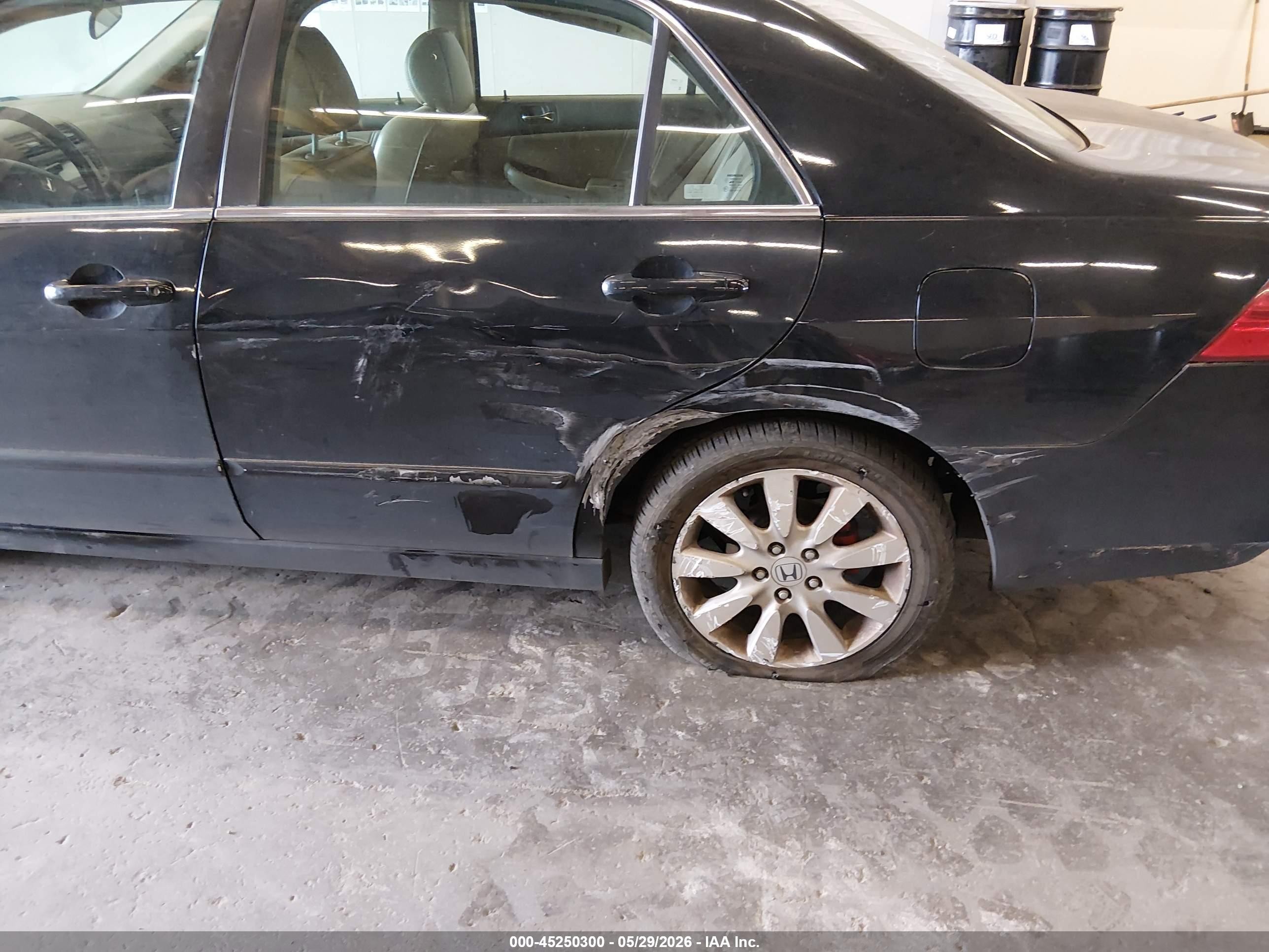 2007 Honda Accord 3.0 Ex Black vin: 1HGCM66517A025910