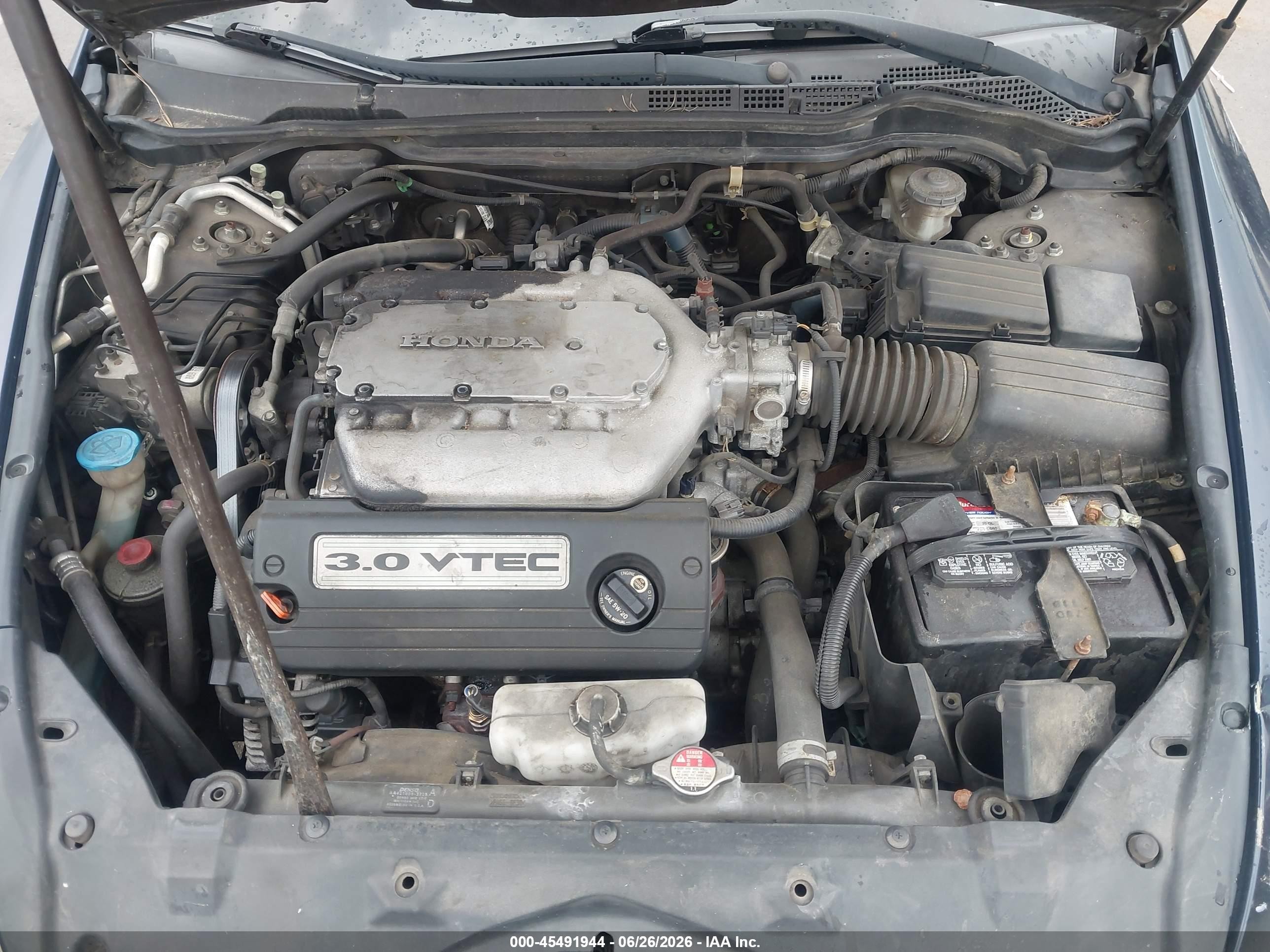 2007 Honda Accord 3.0 Ex Синий vin: 1HGCM66517A043050
