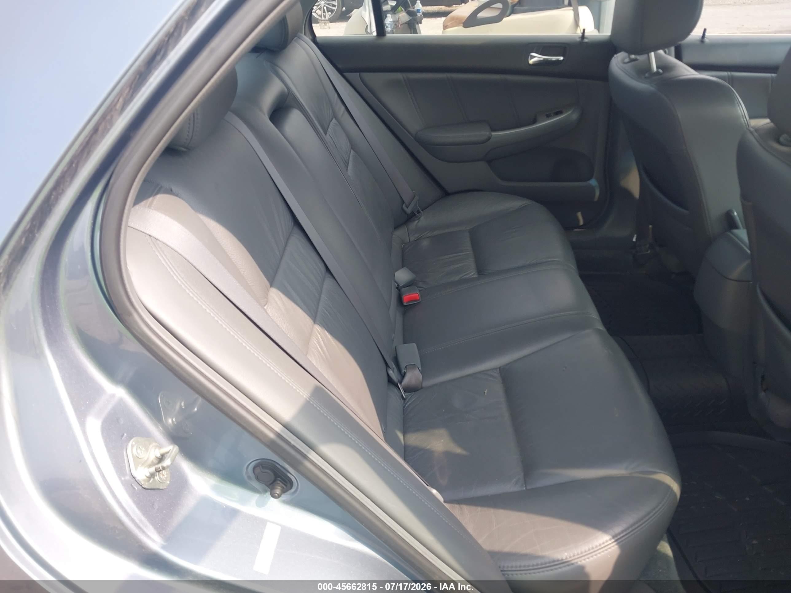 2007 Honda Accord 3.0 Ex Light Blue vin: 1HGCM66517A048264