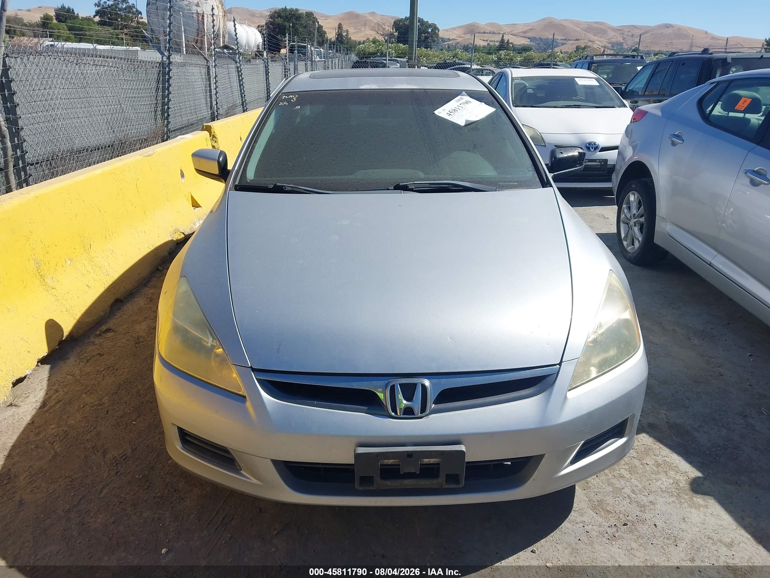 2007 Honda Accord 3.0 Ex Silver vin: 1HGCM66517A057224