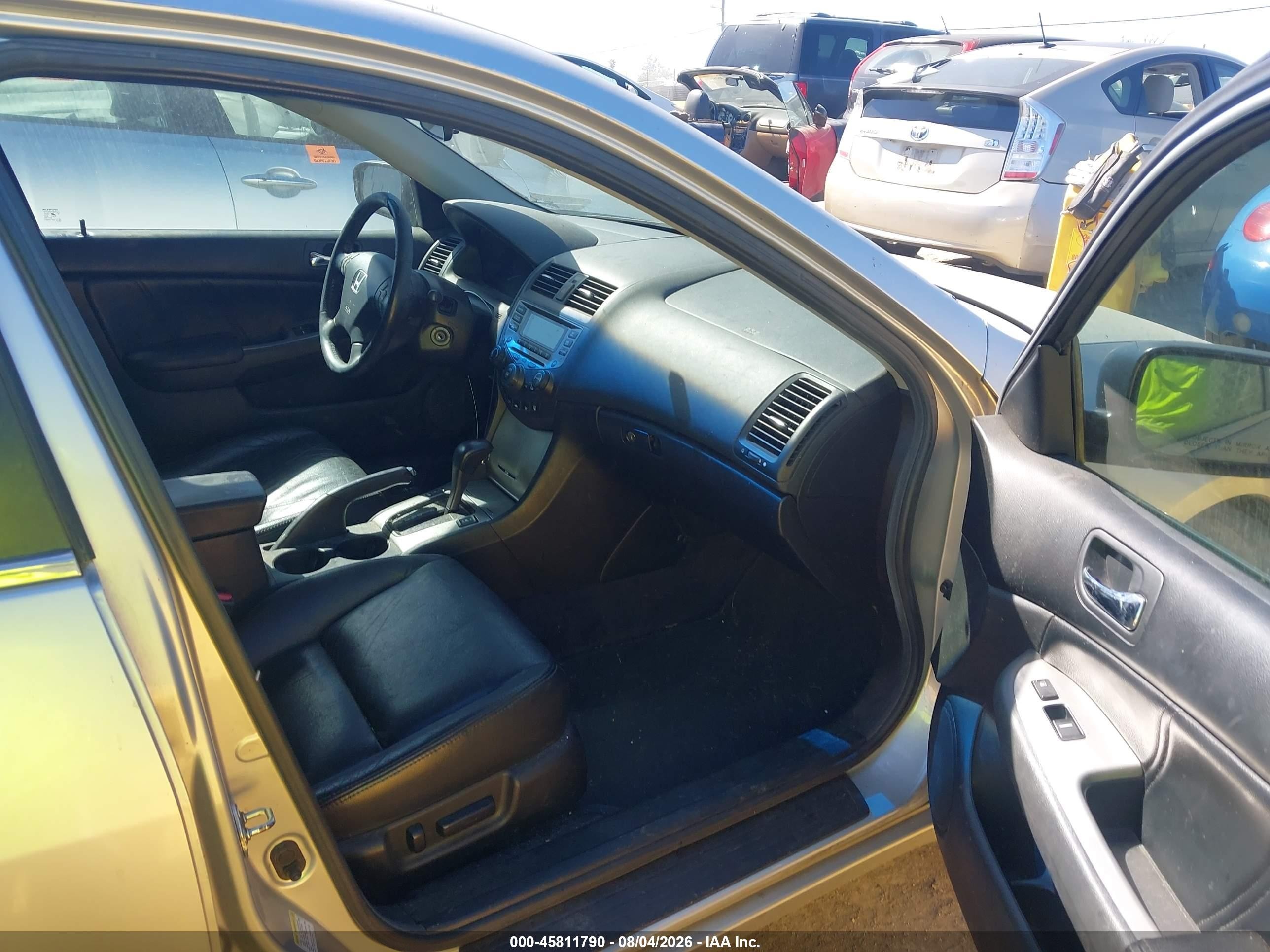 2007 Honda Accord 3.0 Ex Silver vin: 1HGCM66517A057224