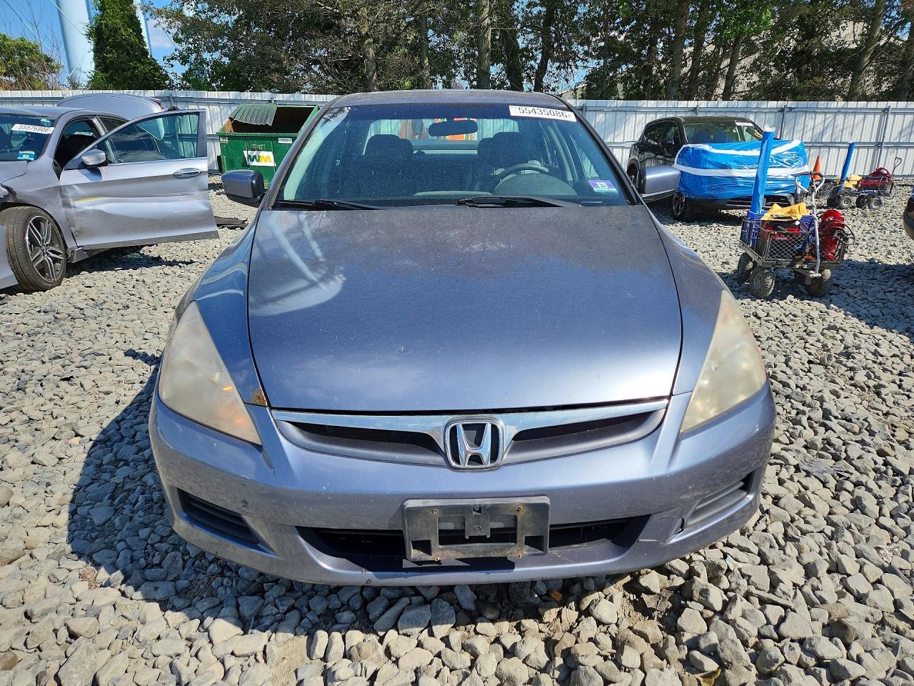 2007 Honda Accord Ex Blue vin: 1HGCM66517A059474