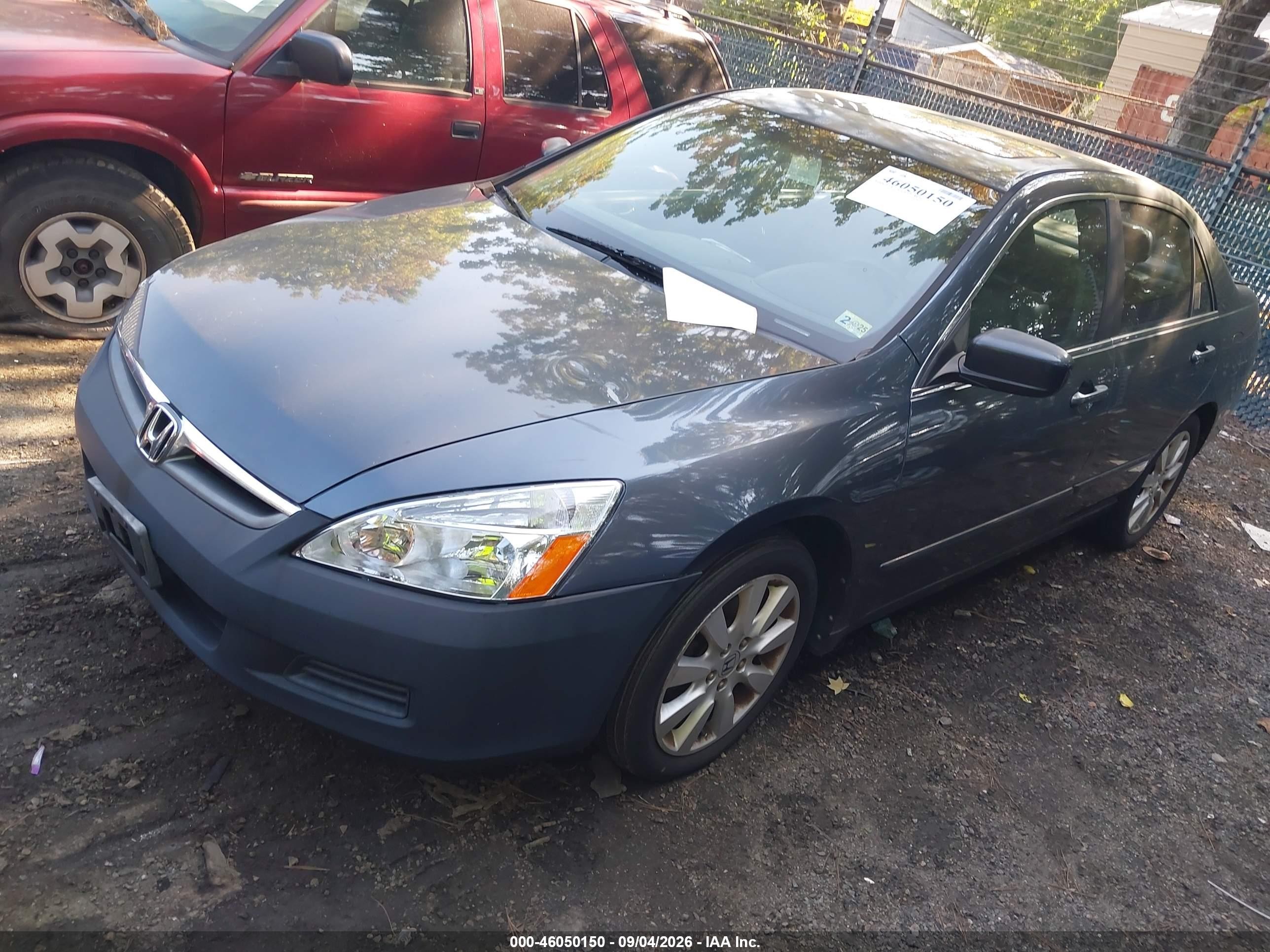 2007 Honda Accord 3.0 Ex Серый vin: 1HGCM66517A075125