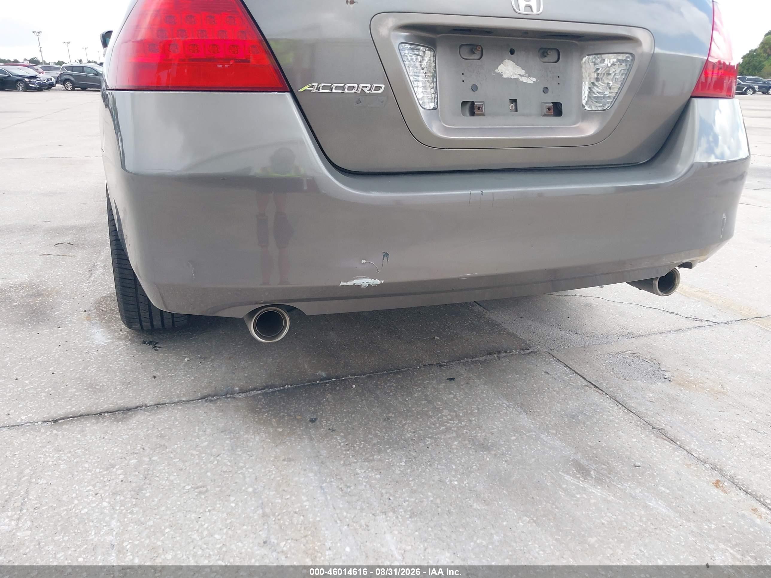2007 Honda Accord 3.0 Ex Бежевый vin: 1HGCM66517A076484