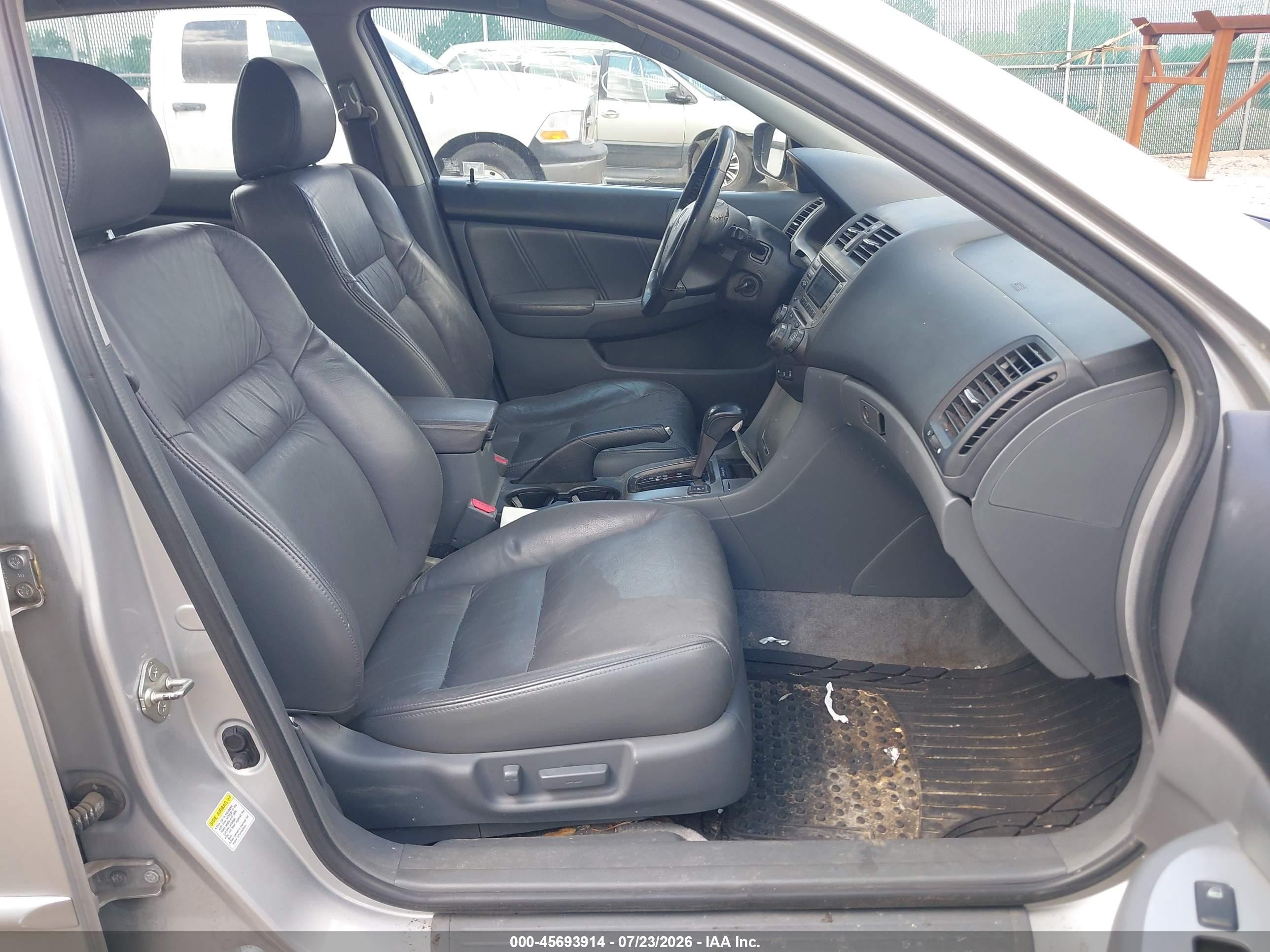 2007 Honda Accord 3.0 Ex Silver vin: 1HGCM66517A077246