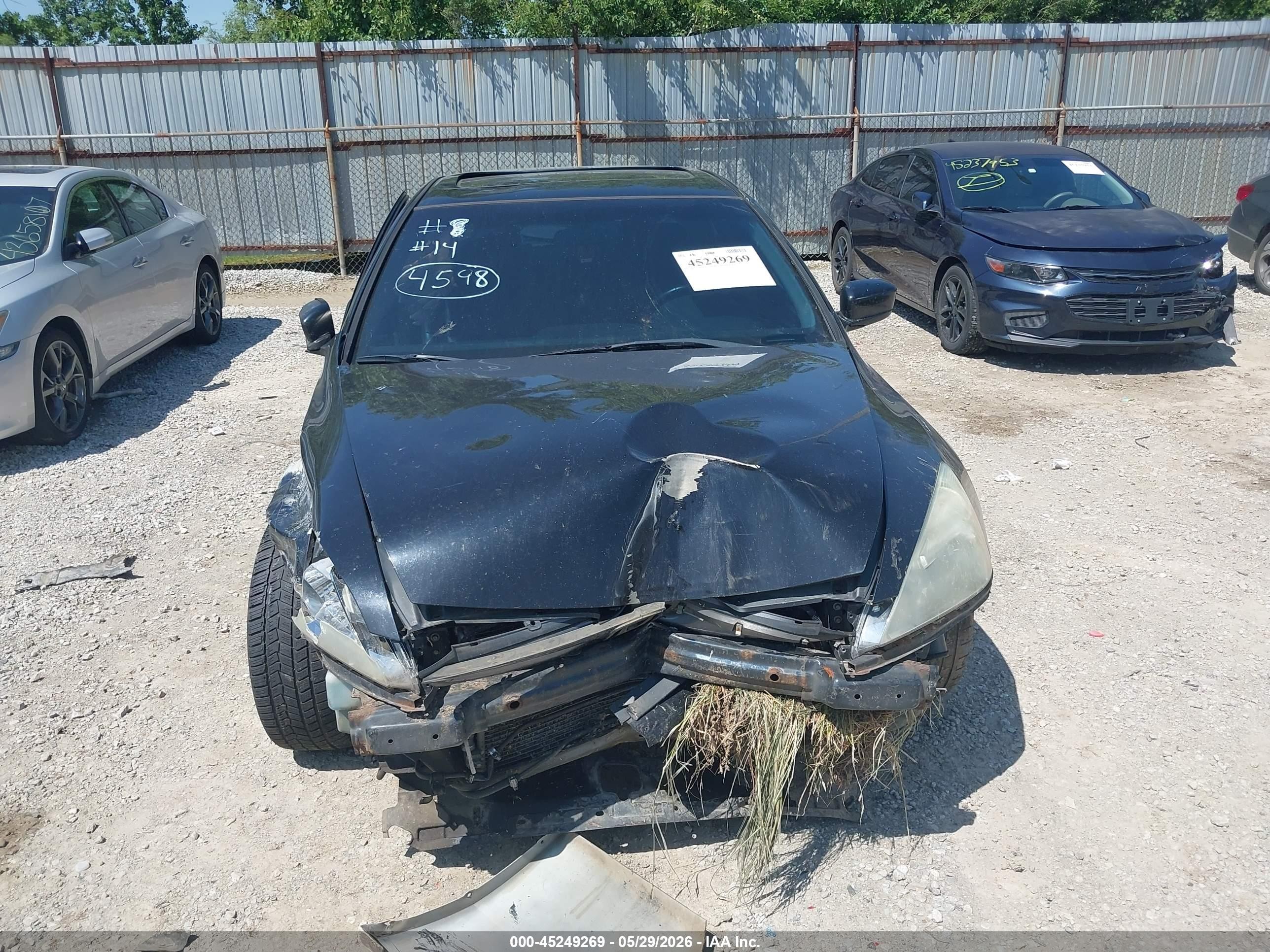 2007 Honda Accord 3.0 Ex Black vin: 1HGCM66517A084598