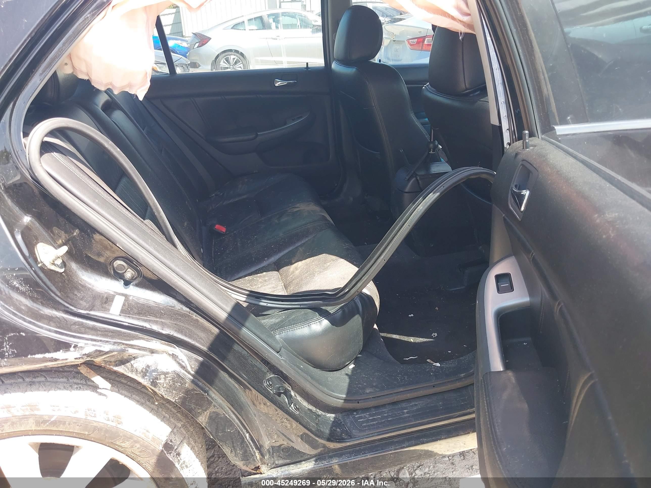 2007 Honda Accord 3.0 Ex Black vin: 1HGCM66517A084598