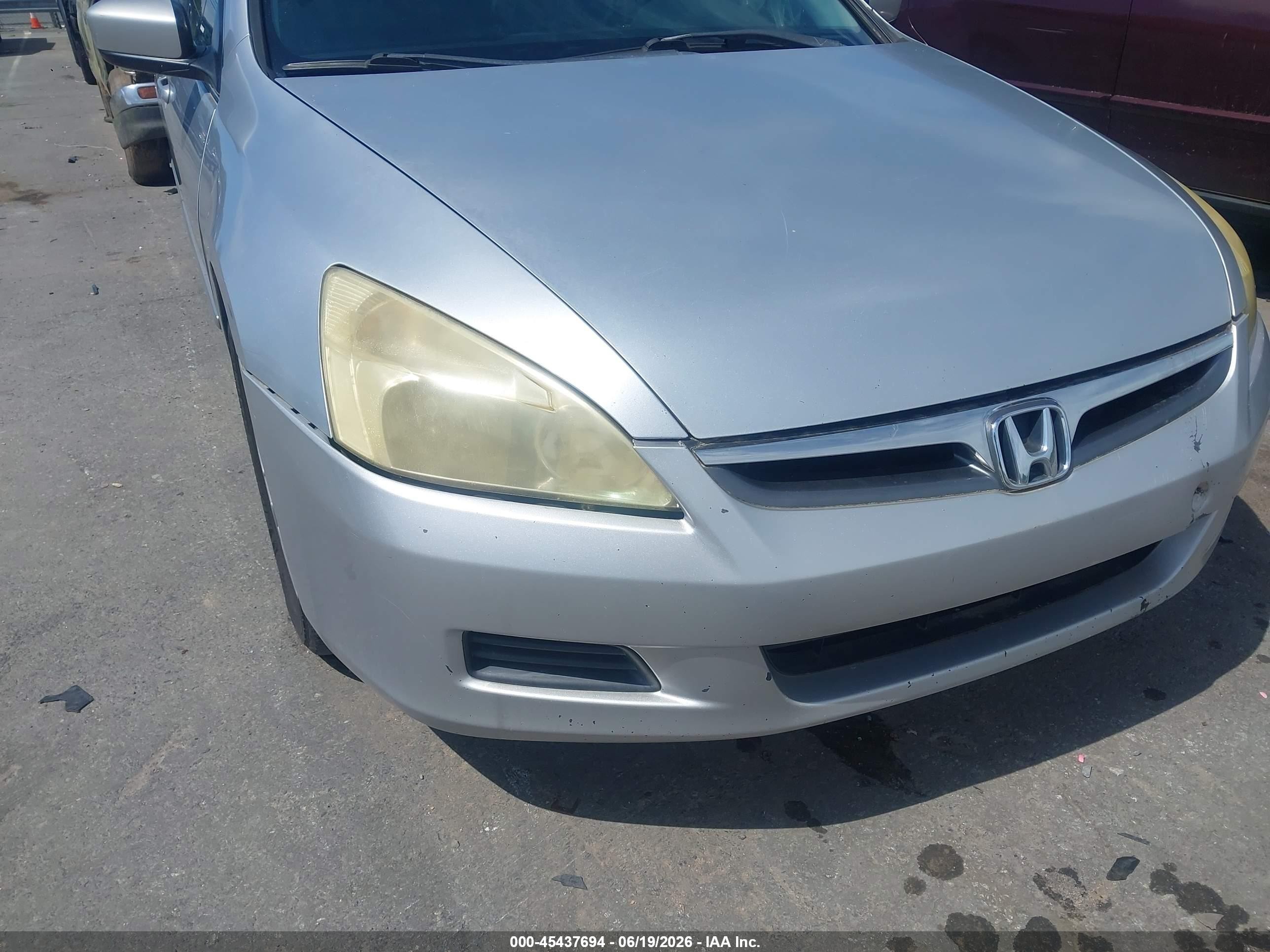 2007 Honda Accord 3.0 Ex Silver vin: 1HGCM66517A086433