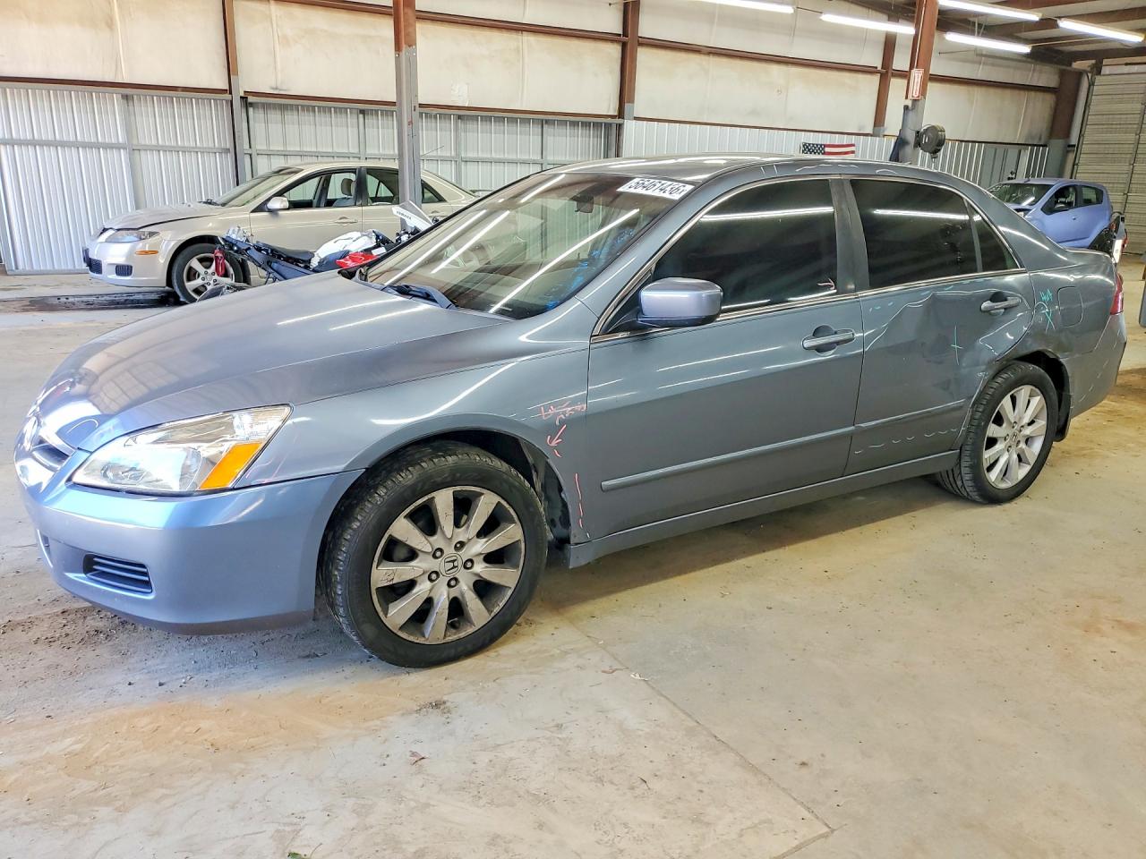 2007 Honda Accord Ex Blue vin: 1HGCM66517A096184