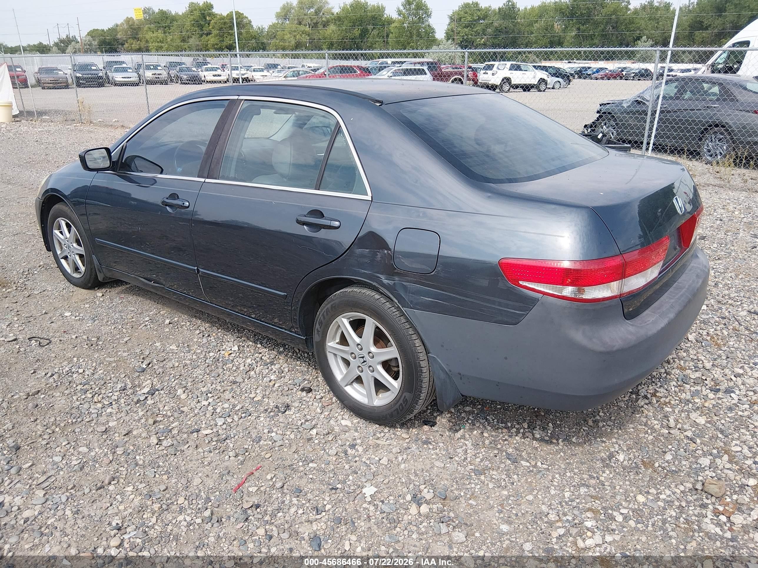 2003 Honda Accord Sdn Ex Gray vin: 1HGCM66523A004171