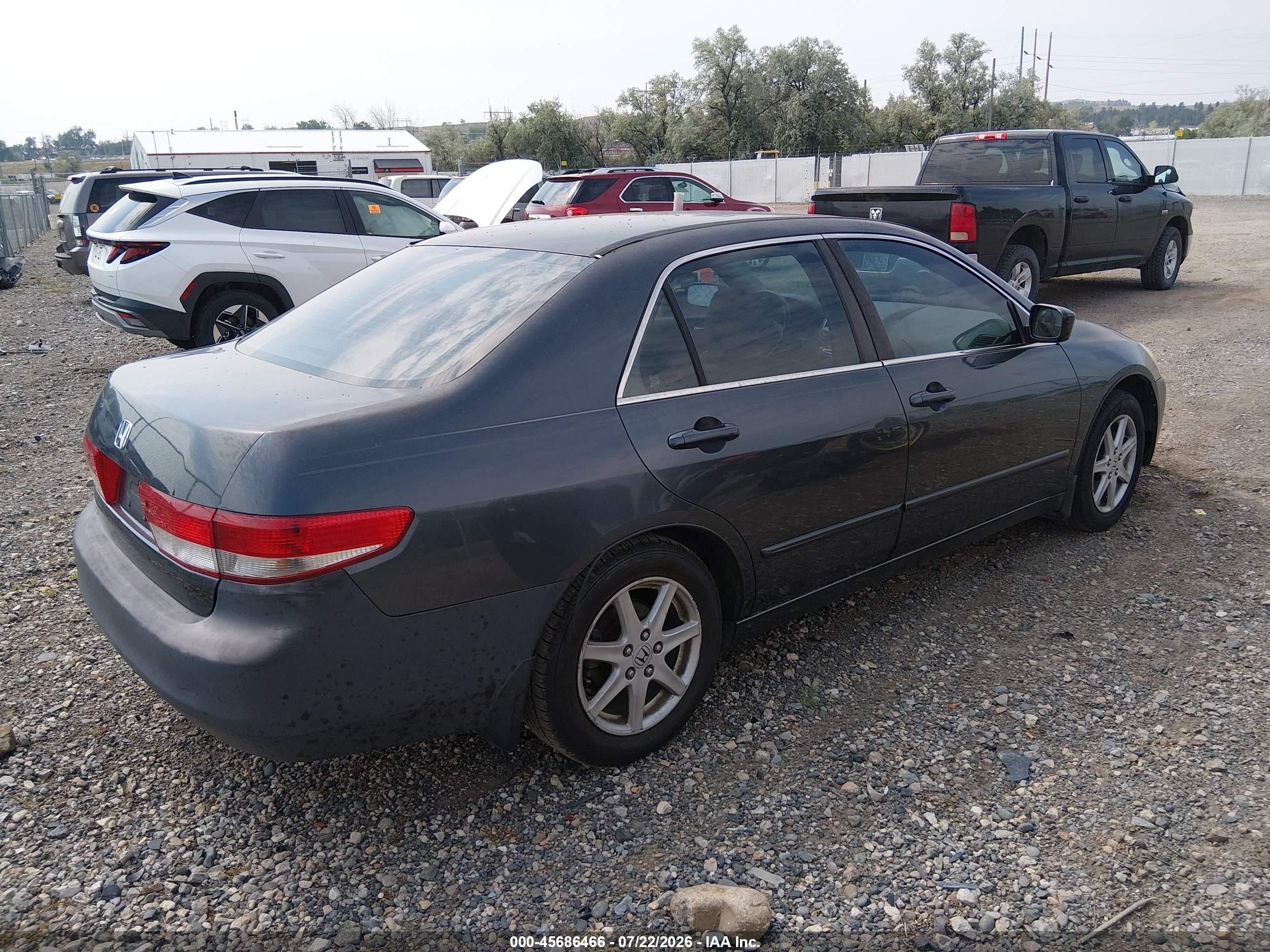 2003 Honda Accord Sdn Ex Gray vin: 1HGCM66523A004171