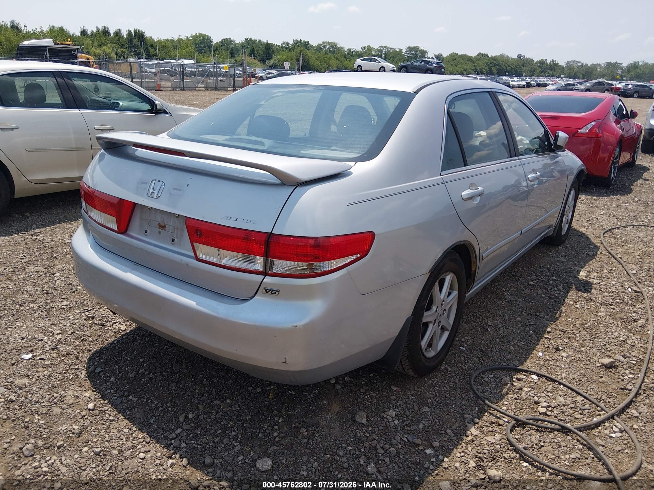 2003 Honda Accord 3.0 Ex Silver vin: 1HGCM66523A011380