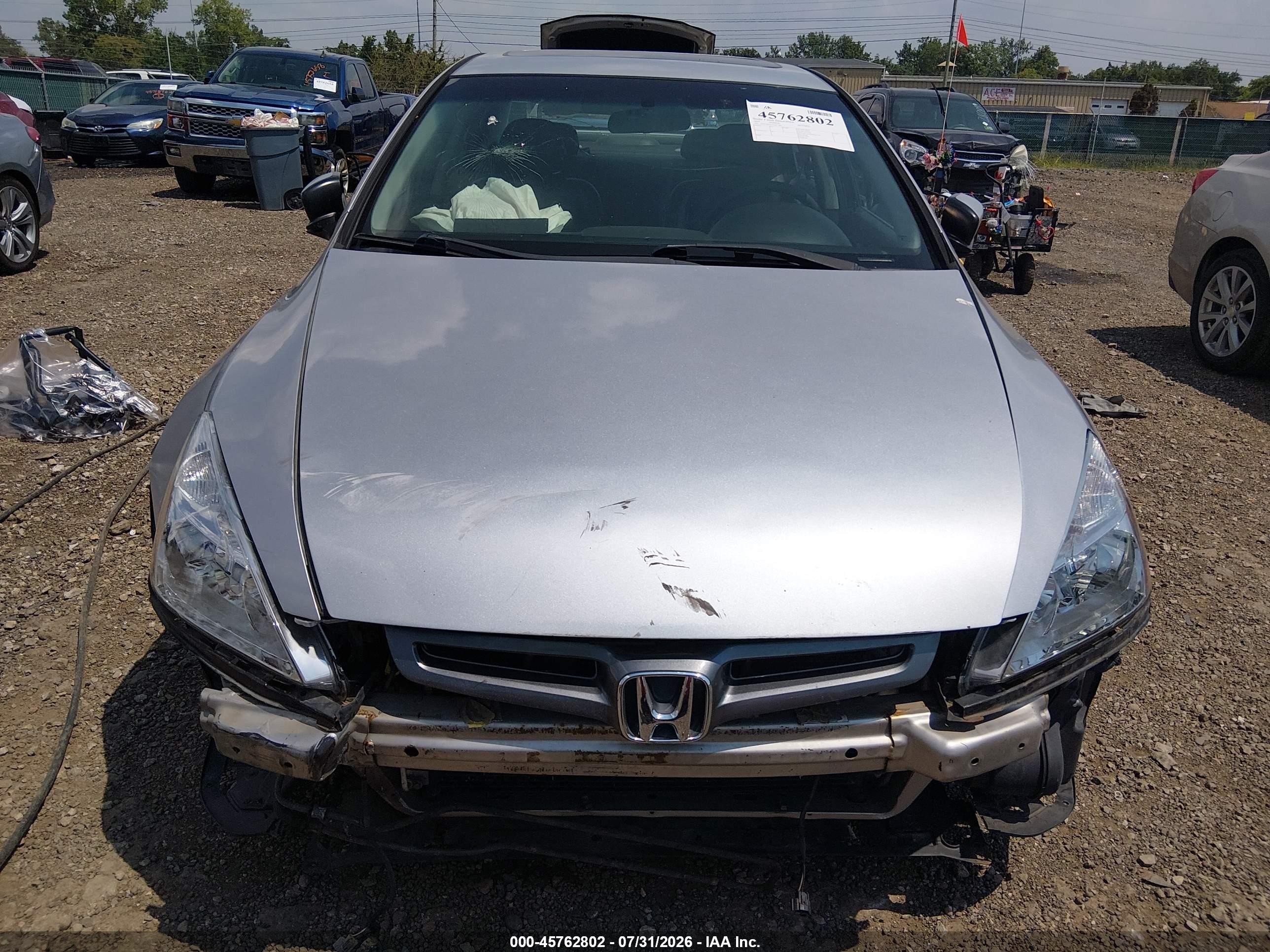 2003 Honda Accord 3.0 Ex Silver vin: 1HGCM66523A011380