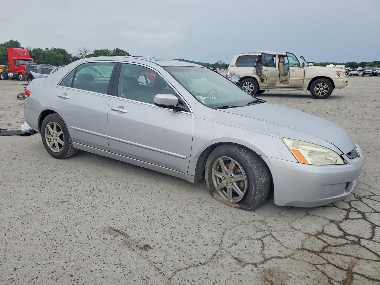 2003 Honda Accord Ex Silver vin: 1HGCM66523A017180