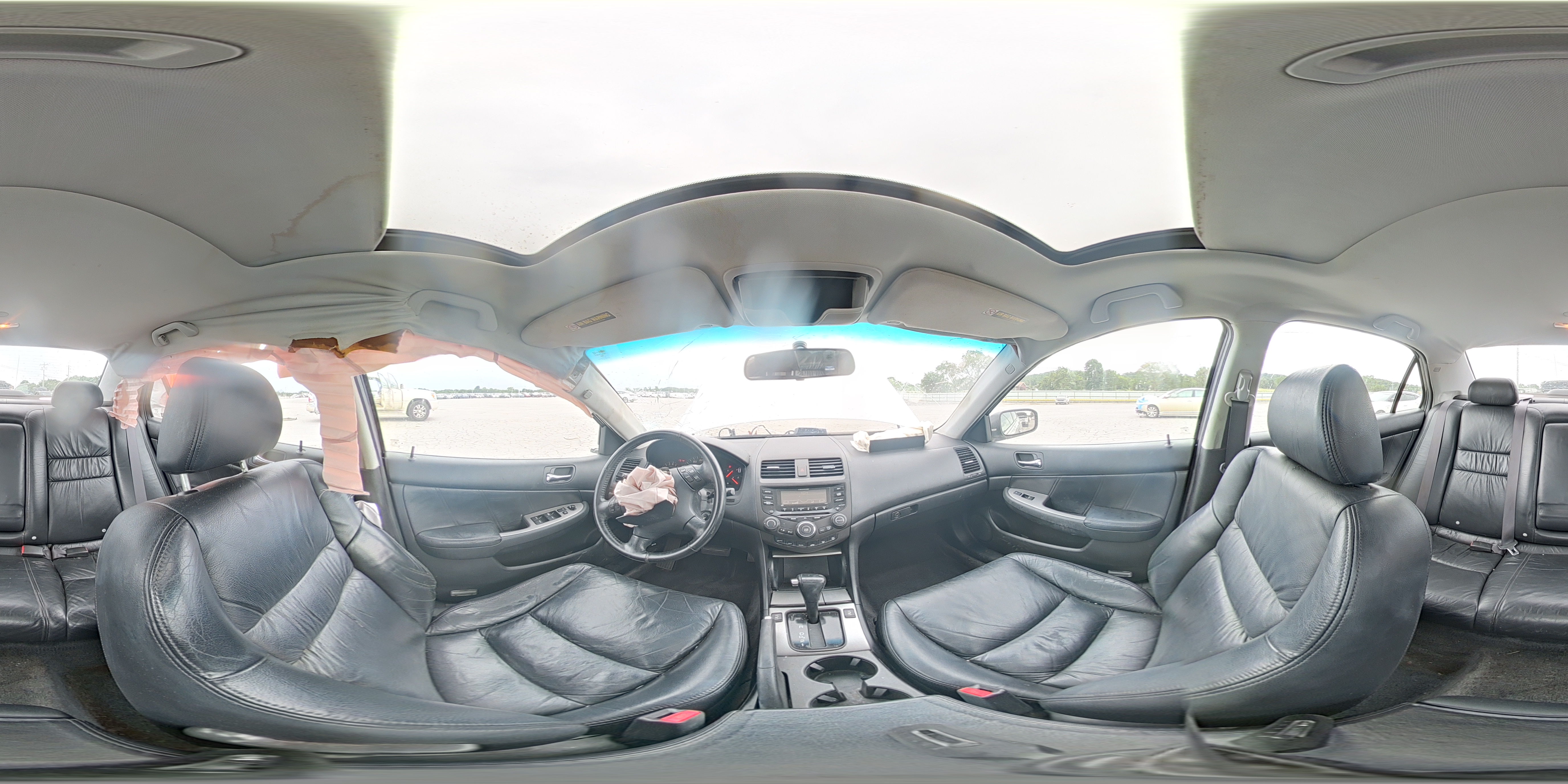 2003 Honda Accord Ex Silver vin: 1HGCM66523A017180