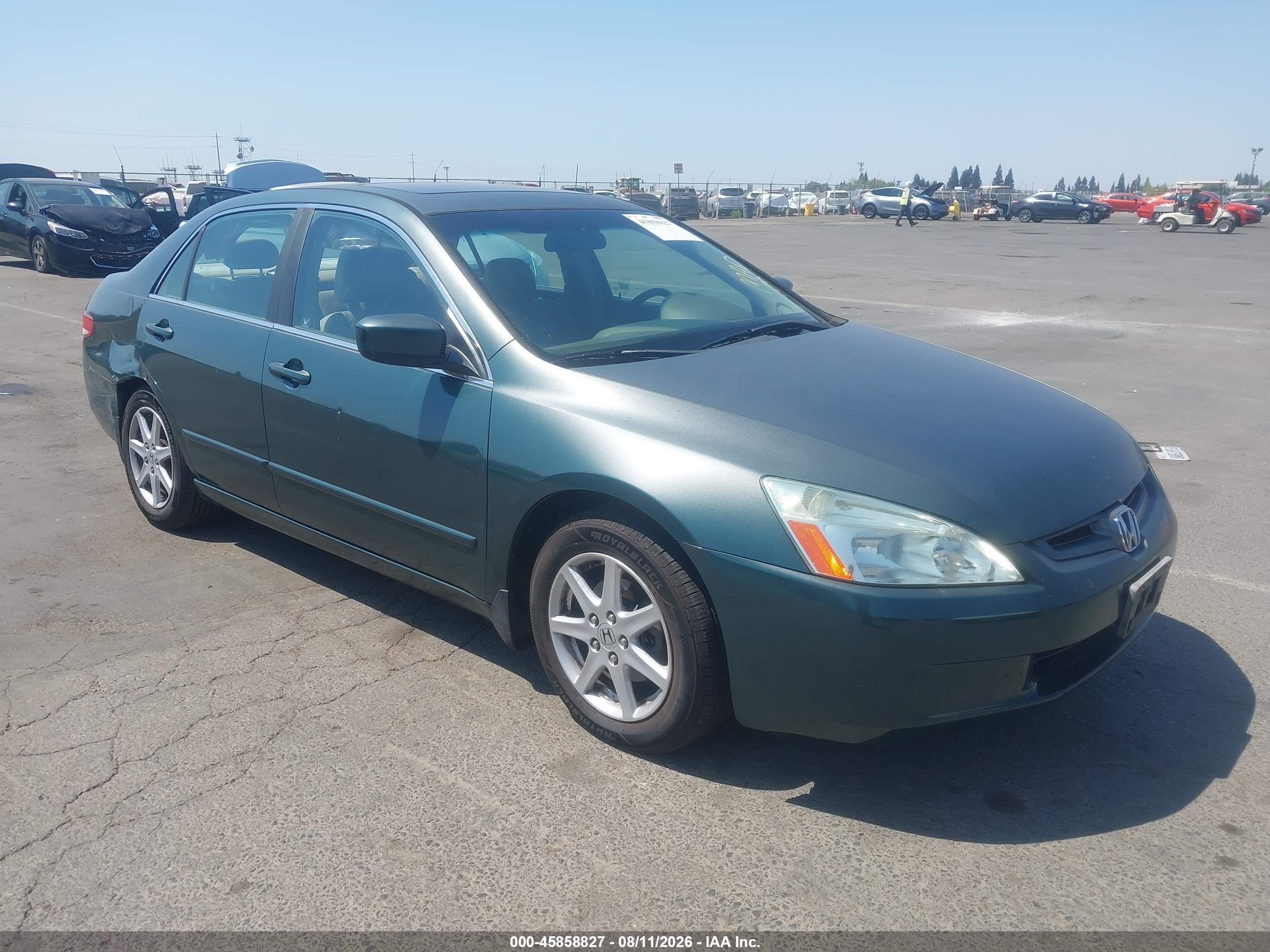 2003 Honda Accord 3.0 Ex Зеленый vin: 1HGCM66523A021665