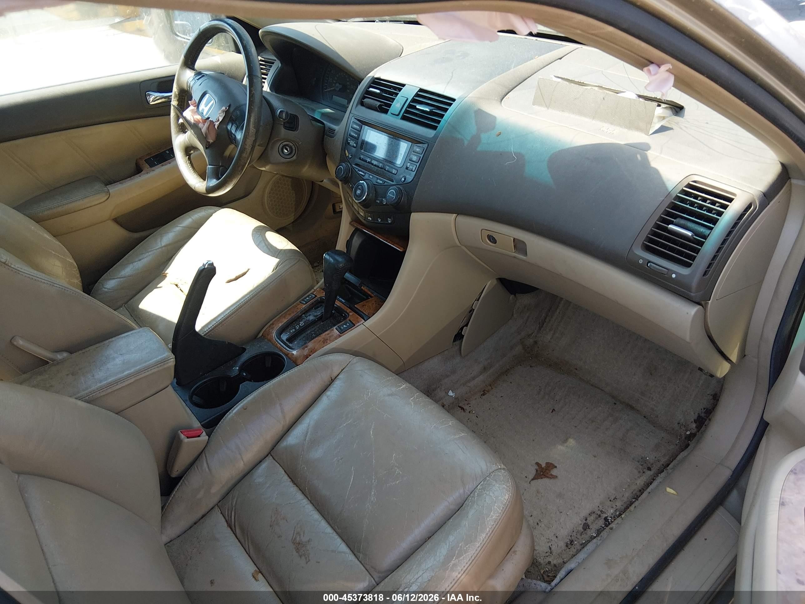 2003 Honda Accord 3.0 Ex Brown vin: 1HGCM66523A034626