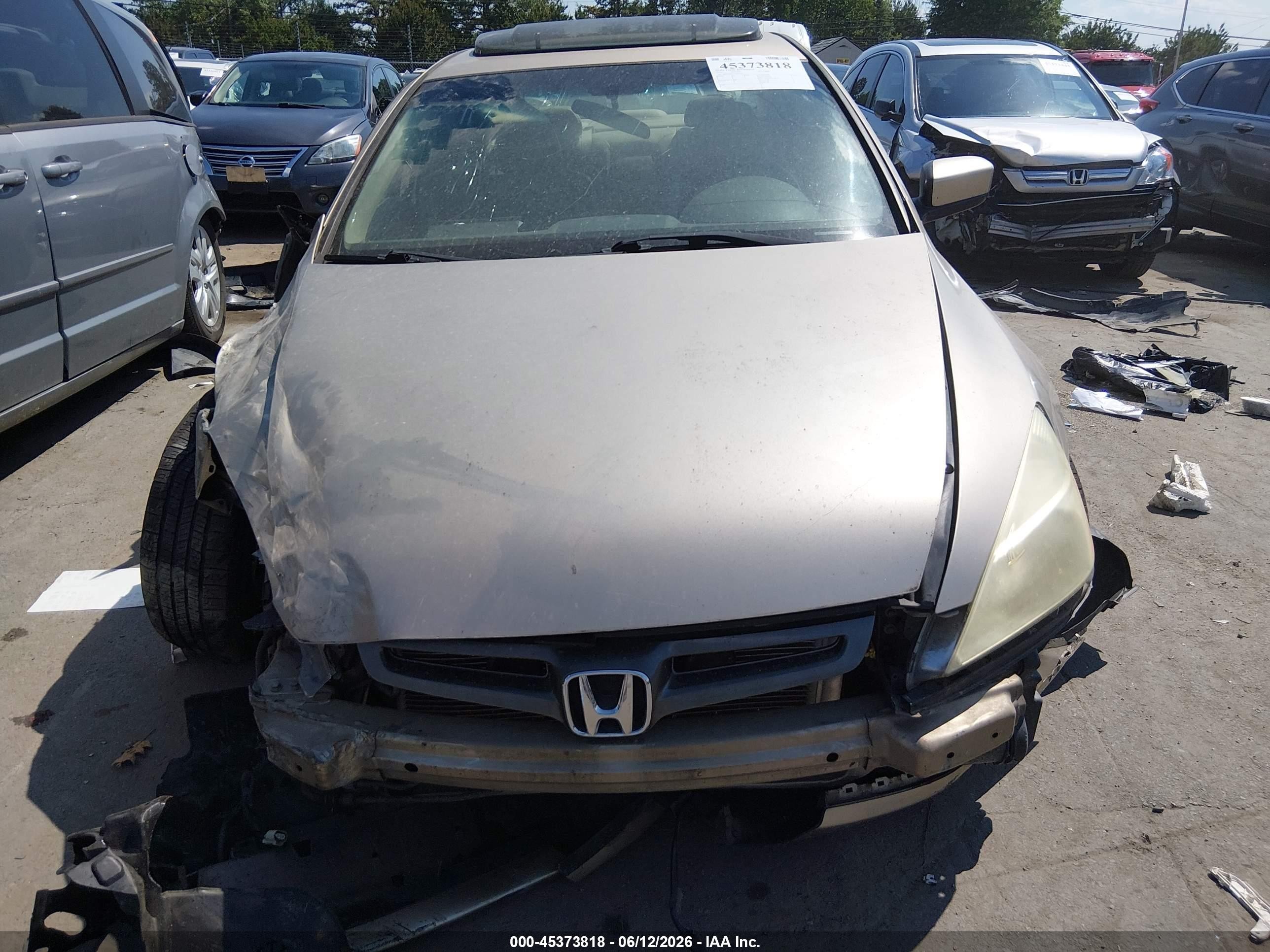 2003 Honda Accord 3.0 Ex Brown vin: 1HGCM66523A034626