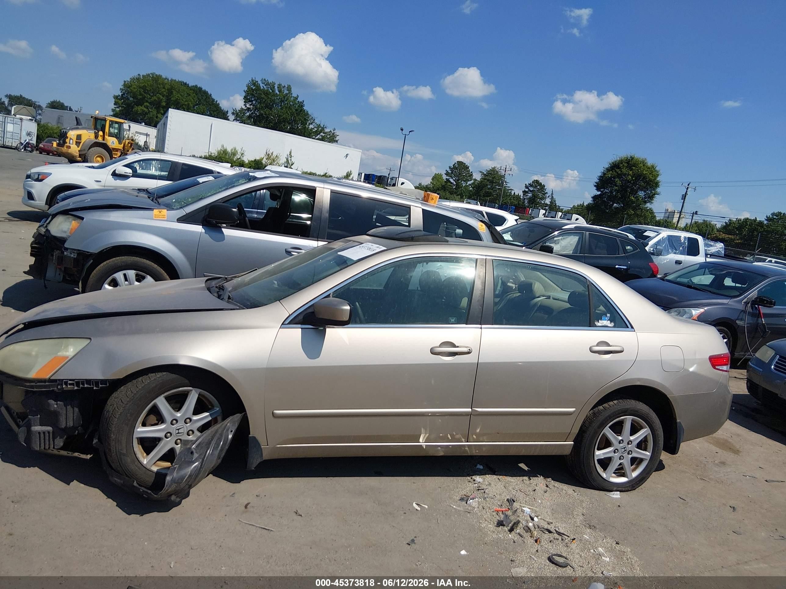 2003 Honda Accord 3.0 Ex Brown vin: 1HGCM66523A034626