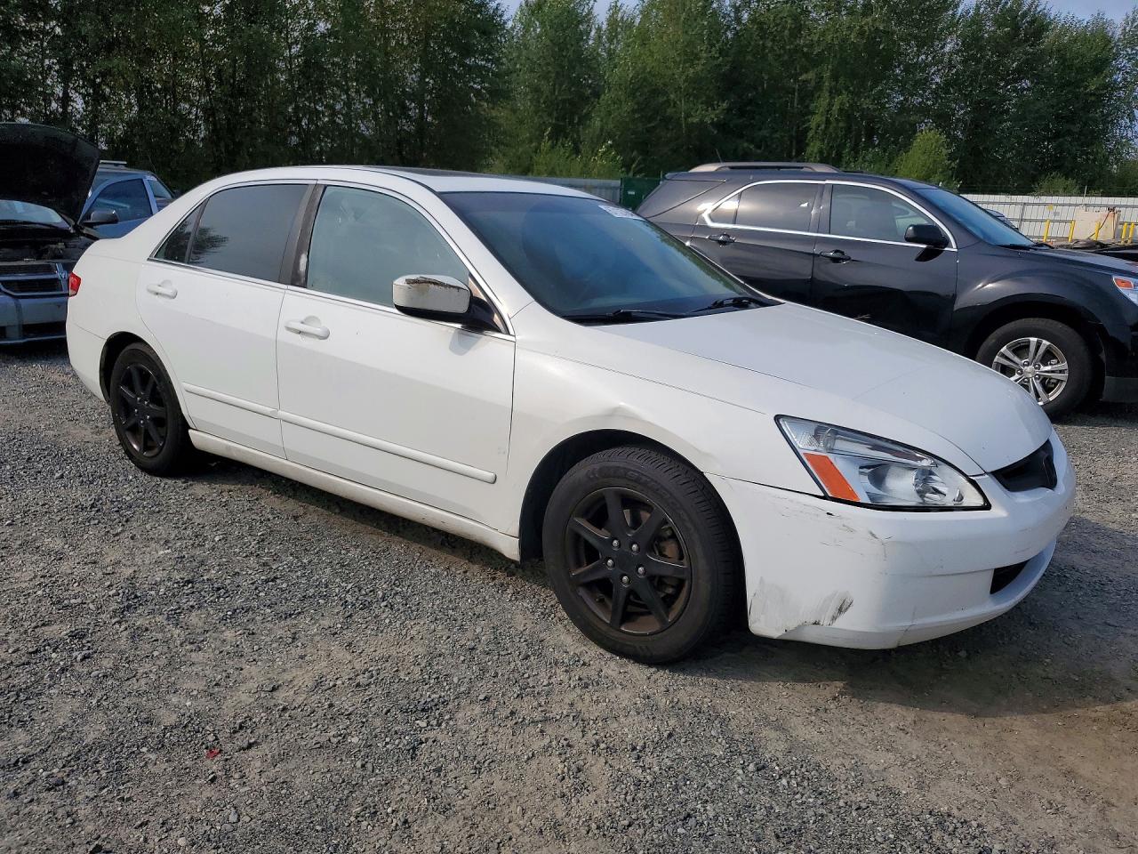 2003 Honda Accord Ex White vin: 1HGCM66523A037090