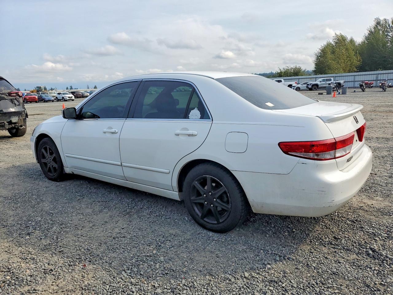 2003 Honda Accord Ex White vin: 1HGCM66523A037090