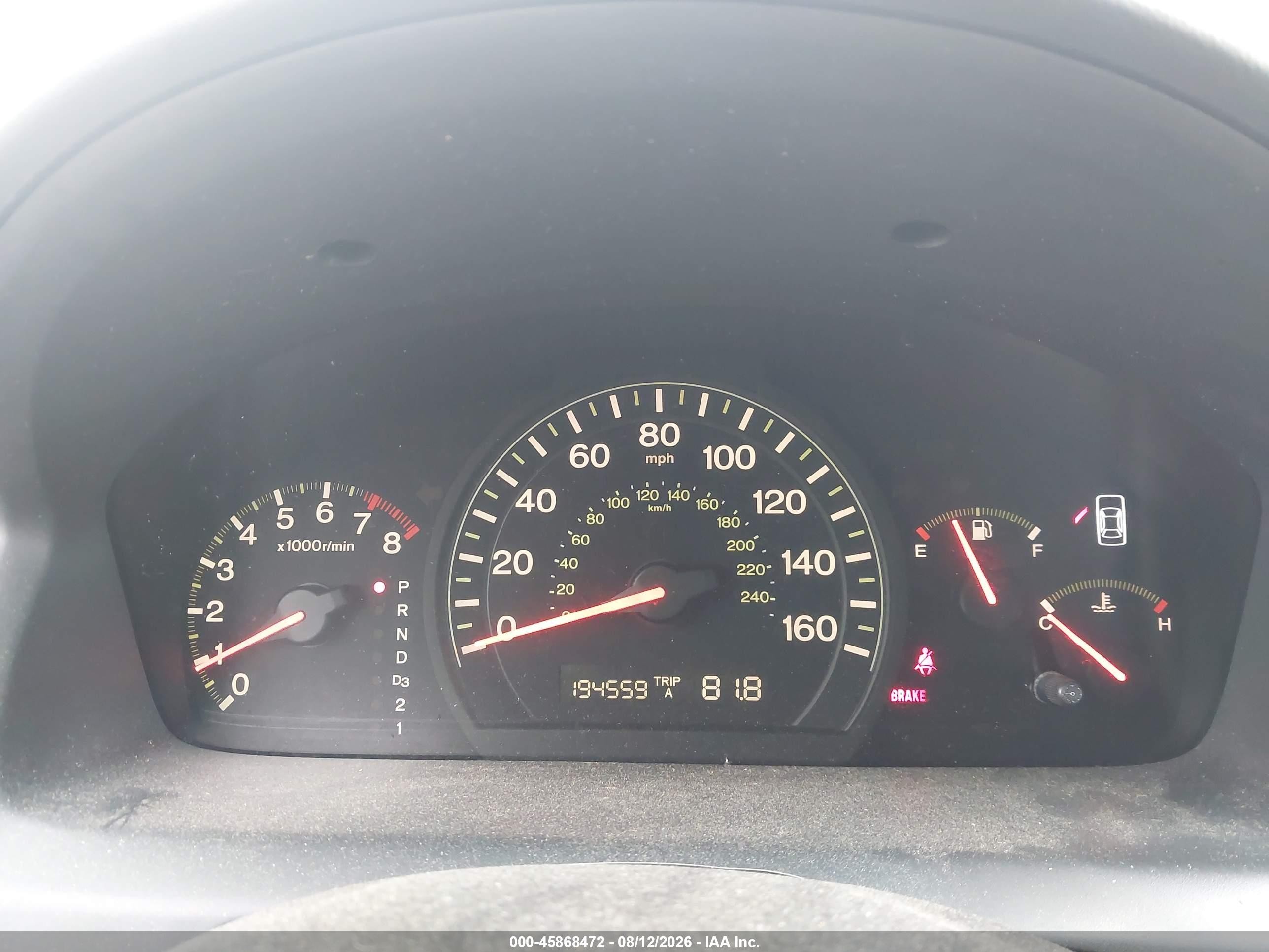 2003 Honda Accord 3.0 Ex Red vin: 1HGCM66523A045769