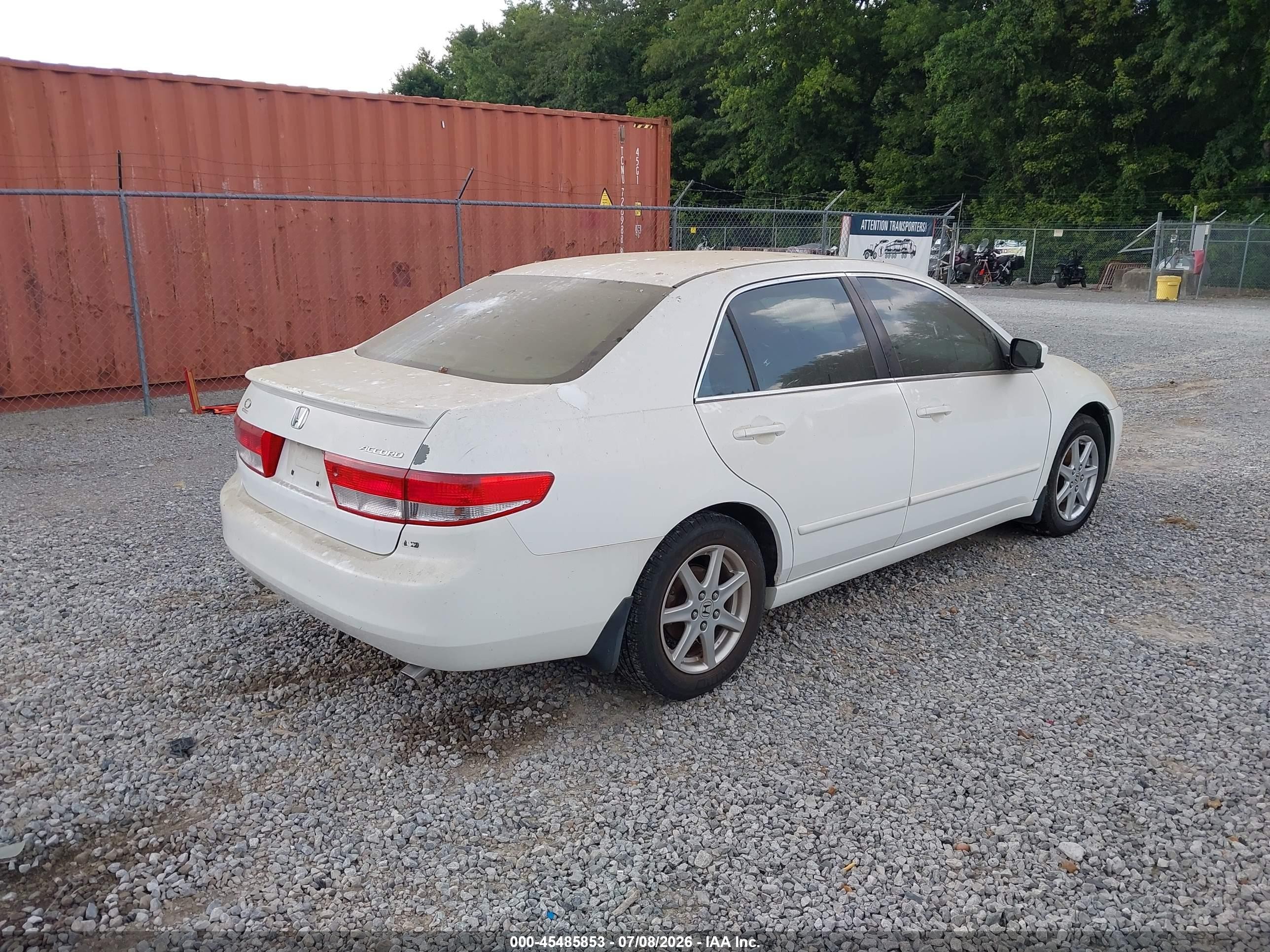 2003 Honda Accord Sdn Ex White vin: 1HGCM66523A052821