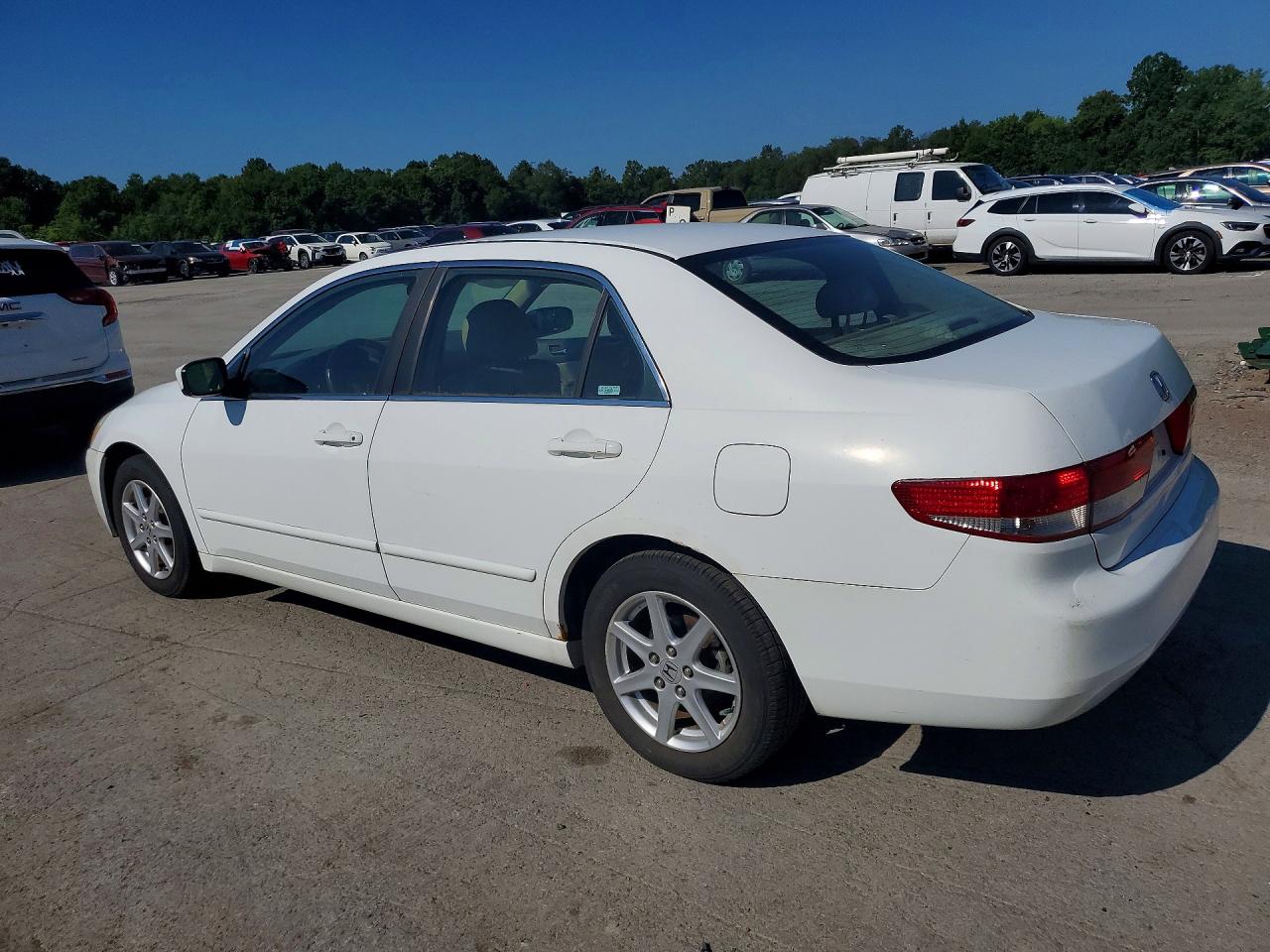 2003 Honda Accord Ex White vin: 1HGCM66523A075242