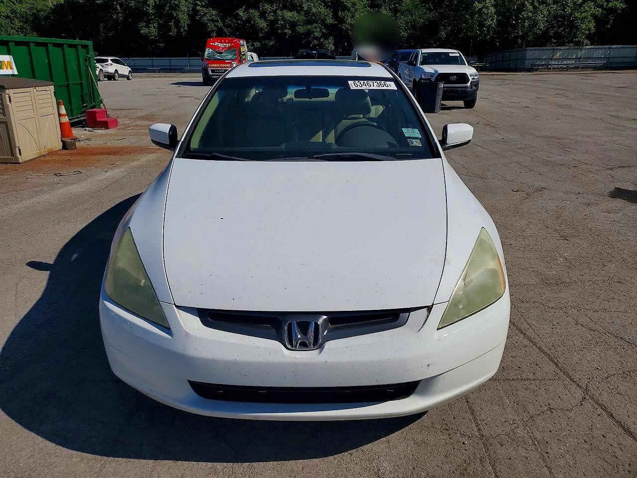 2003 Honda Accord Ex White vin: 1HGCM66523A075242