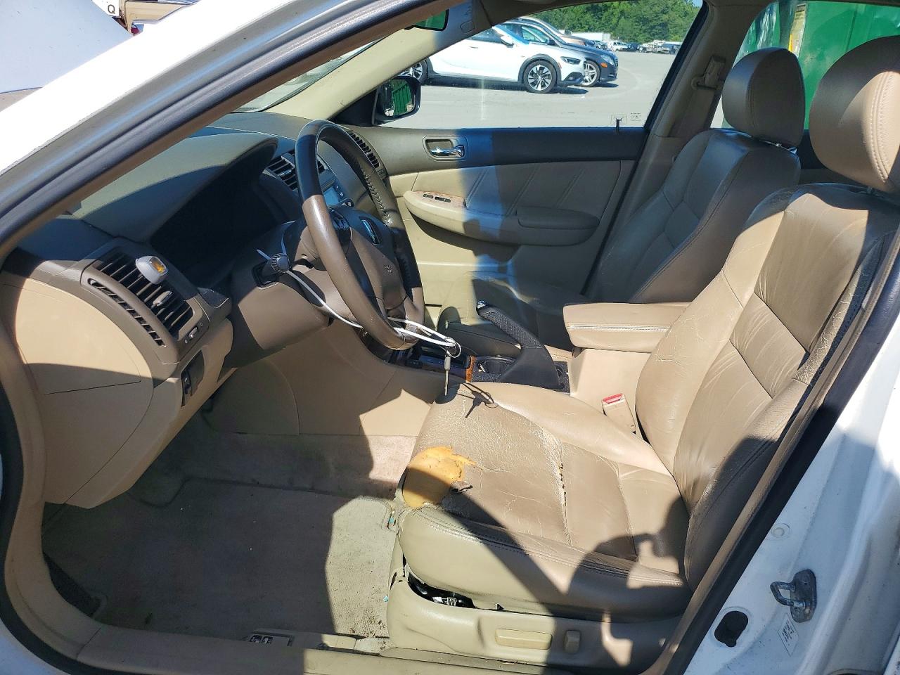 2003 Honda Accord Ex White vin: 1HGCM66523A075242