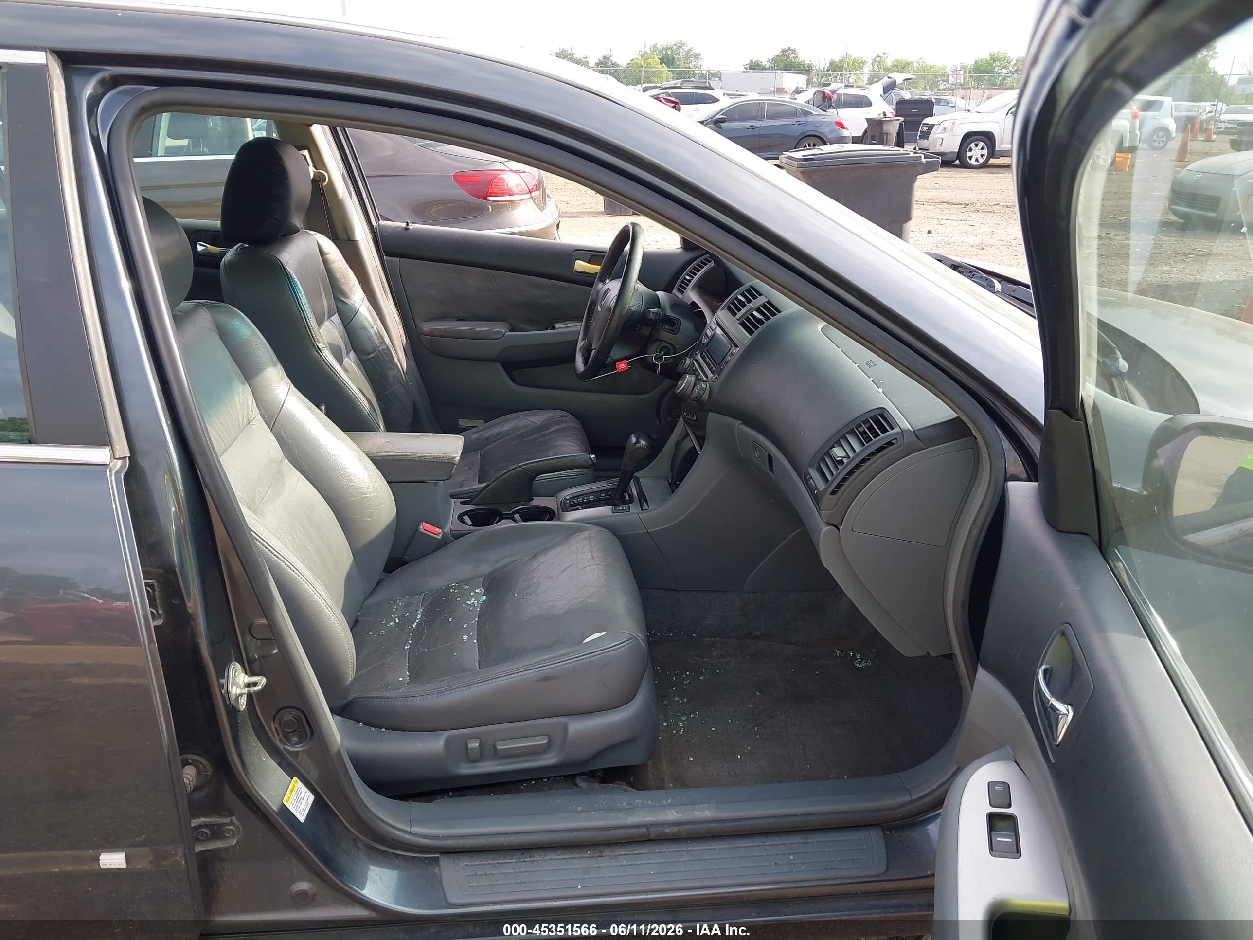2003 Honda Accord 3.0 Ex Gray vin: 1HGCM66523A081297
